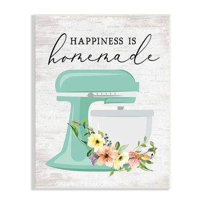 Stupell Industries Happiness is Homemade Phrase Floral Kitchen Stand ...