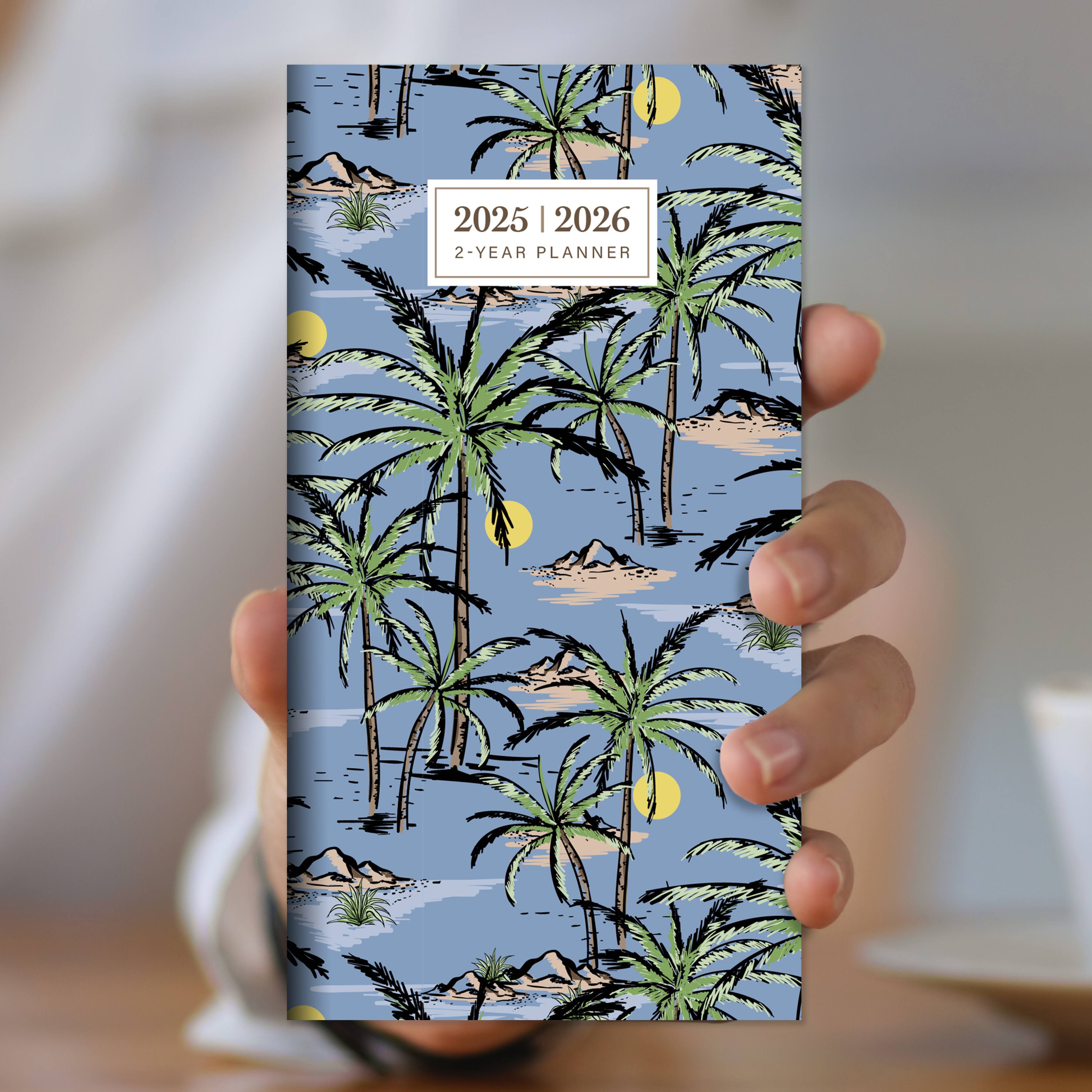 TF Publishing 2025 - 2026 Aloha Palms Small Monthly Pocket Planner