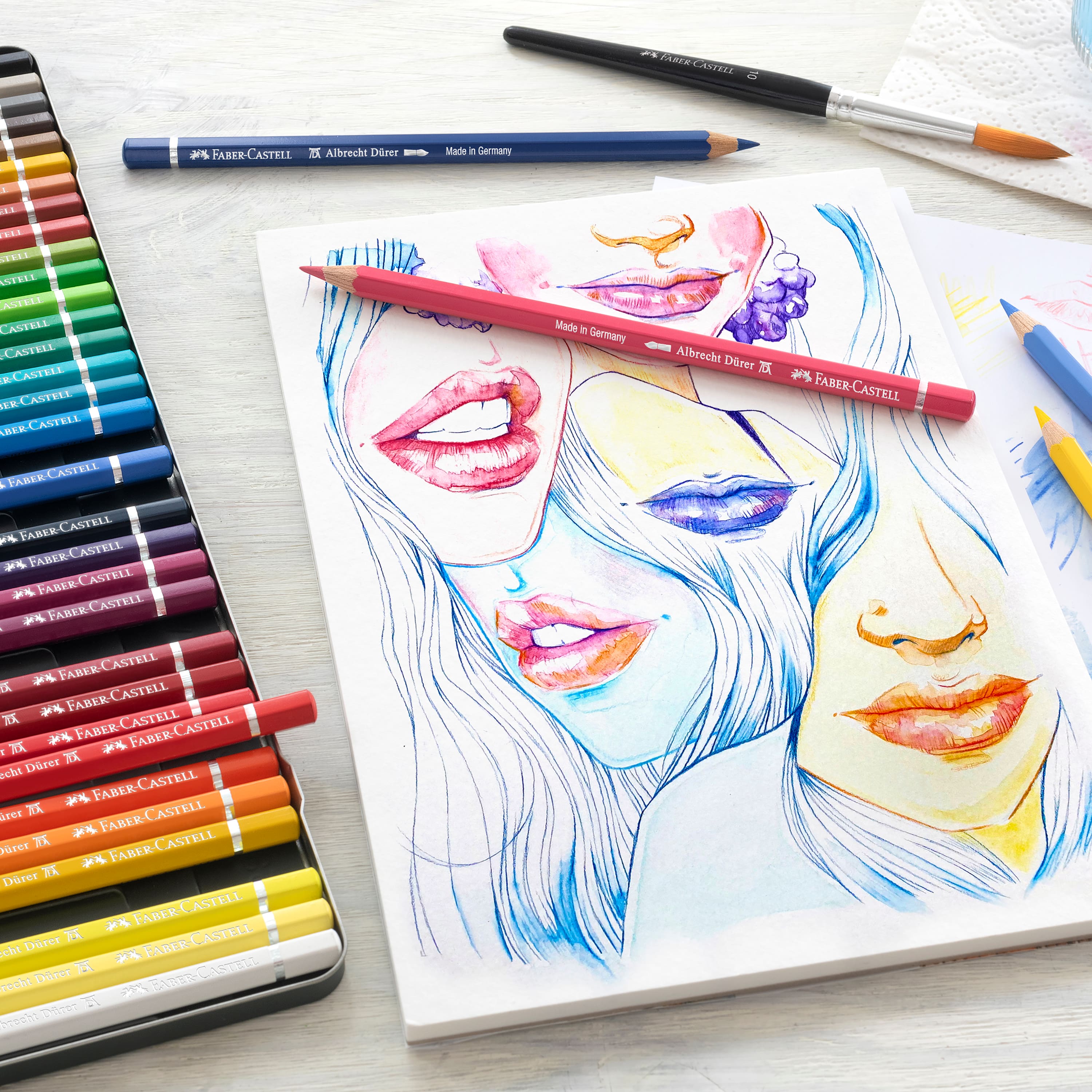 Faber-Castell Albrecht Durer 36 Color Watercolor Pencil Set