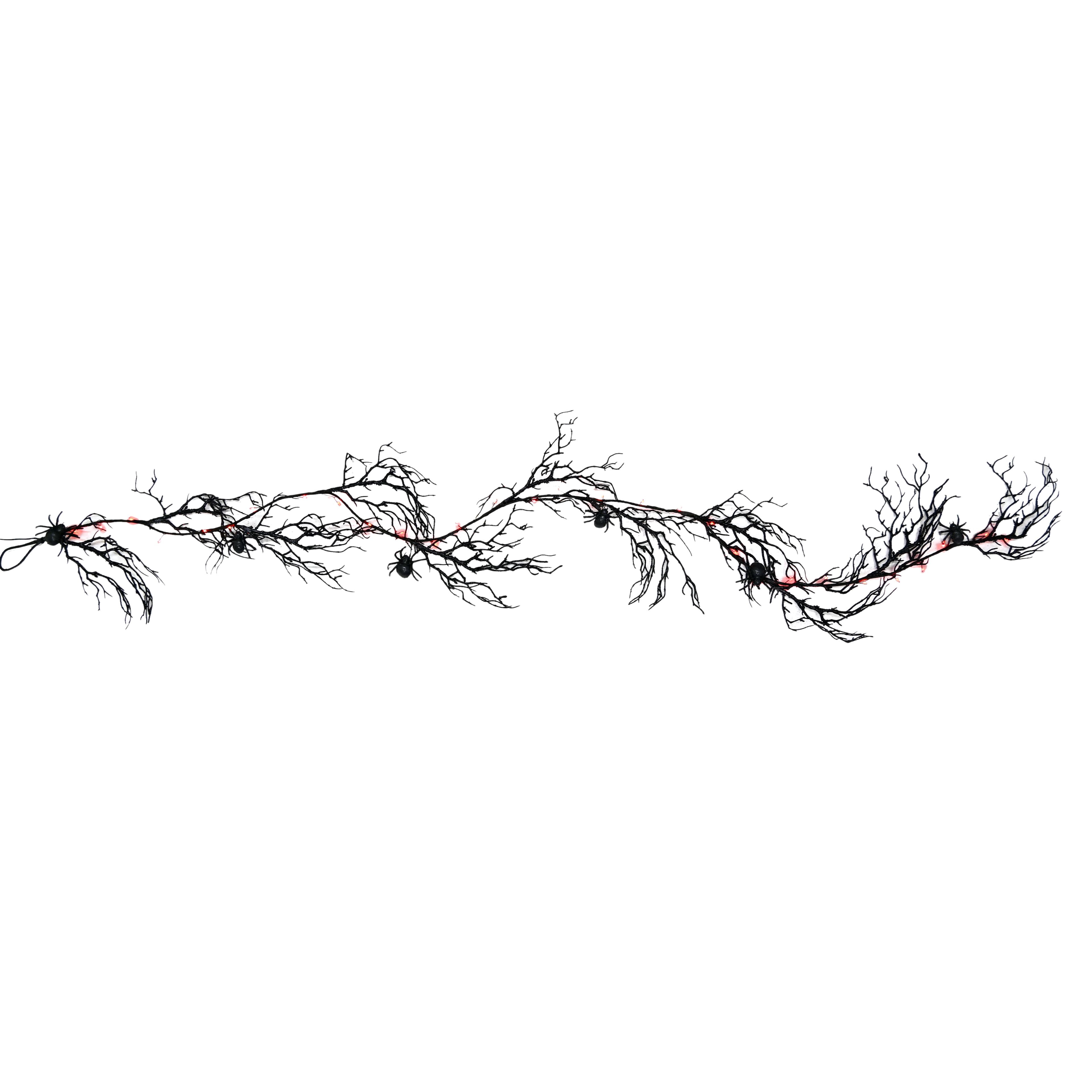6ft. Orange LED Lighted Branch String Lights with Spiders by Ashland&#xAE;