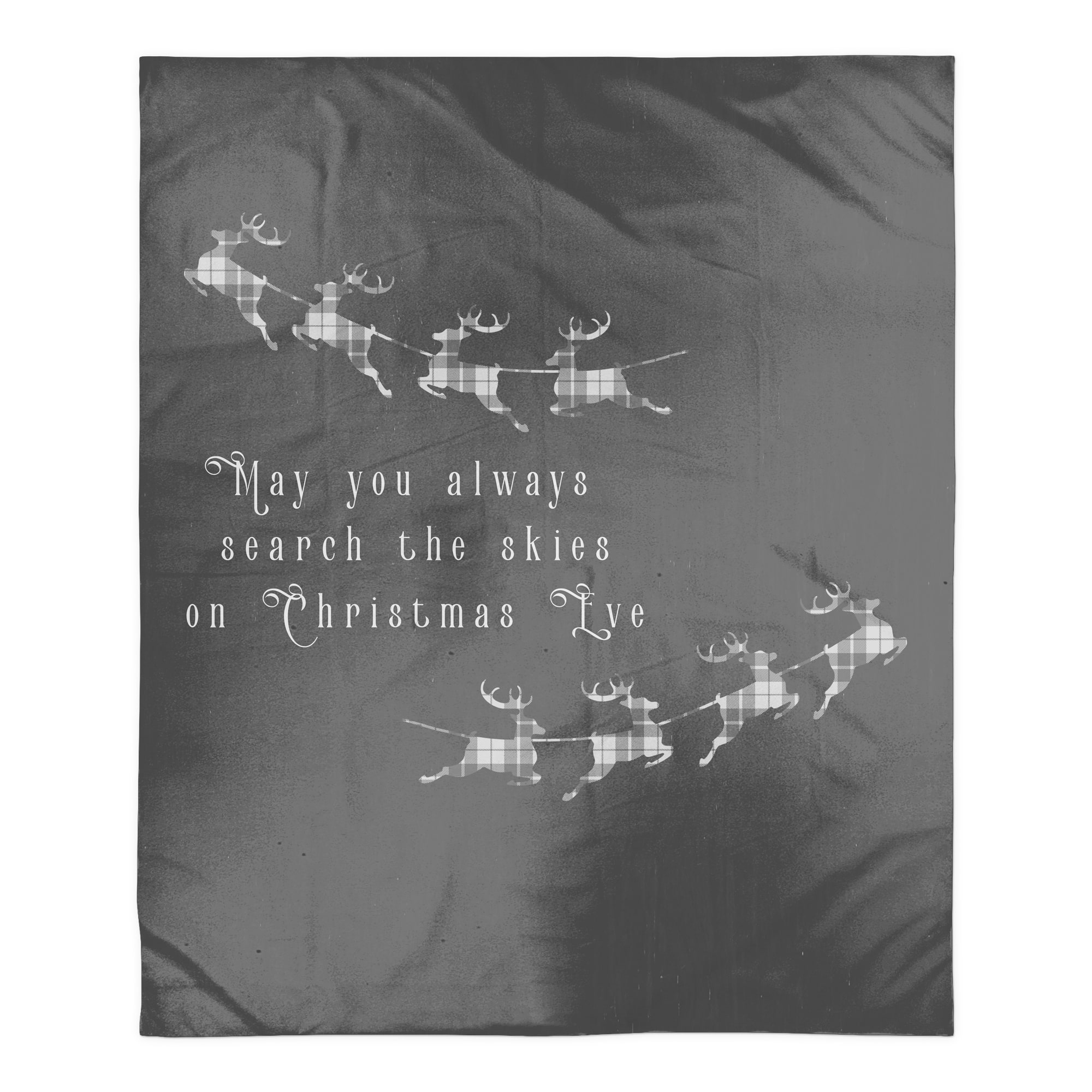 Search The Skies Deer 50x60 Sherpa Fleece Blanket