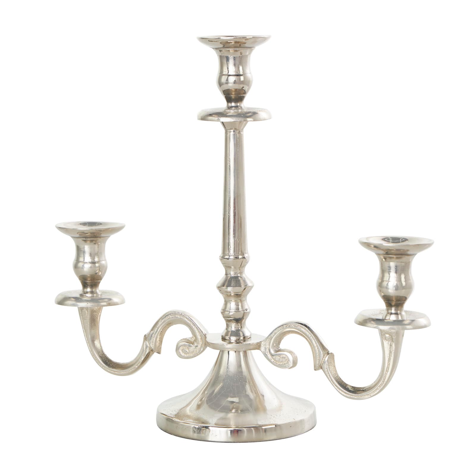 Aluminum Scrolled Candelabra