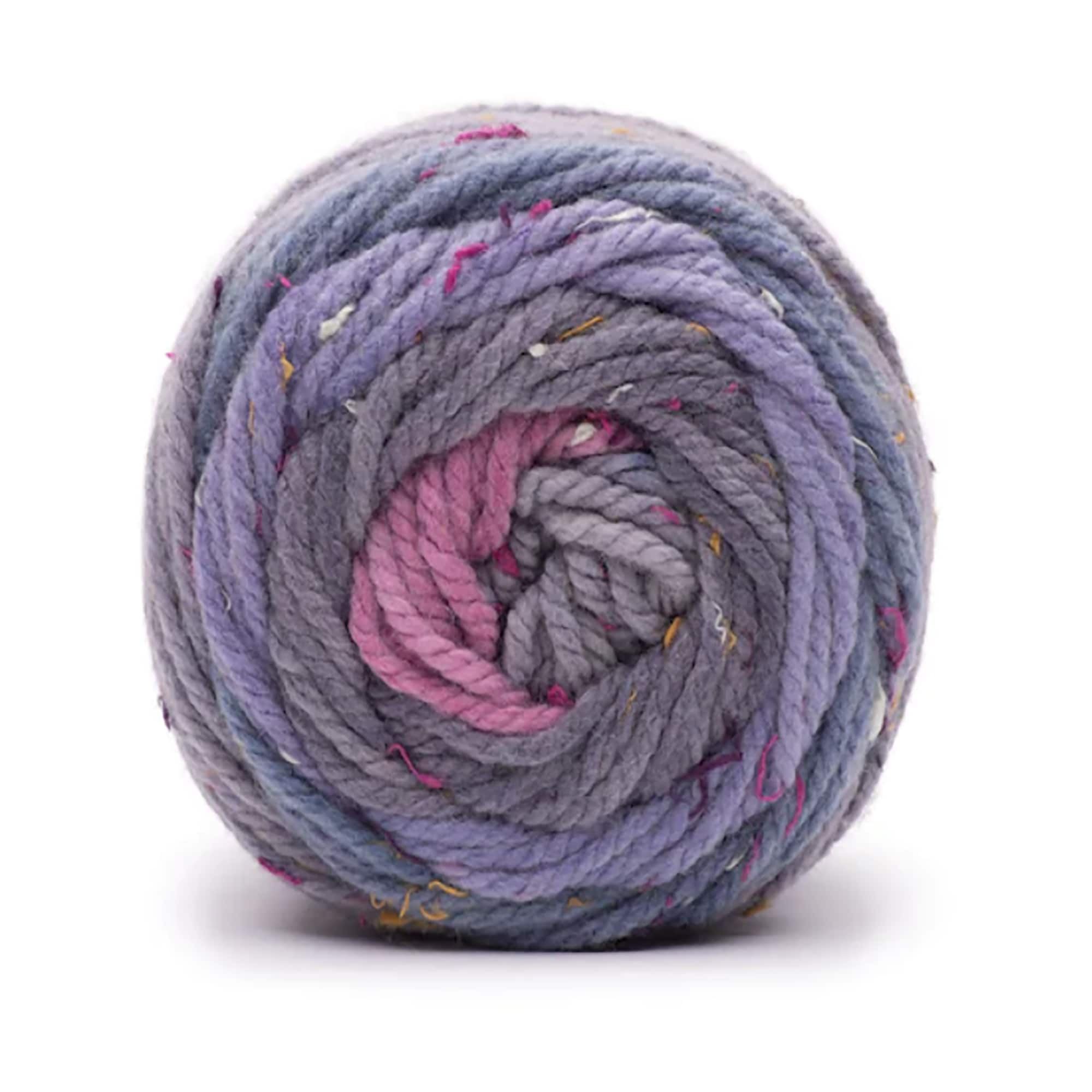 Lot of 2 Caron Cakes Yarnspirations Yarn 383 yd ea Bumbleberry 17016 Purple