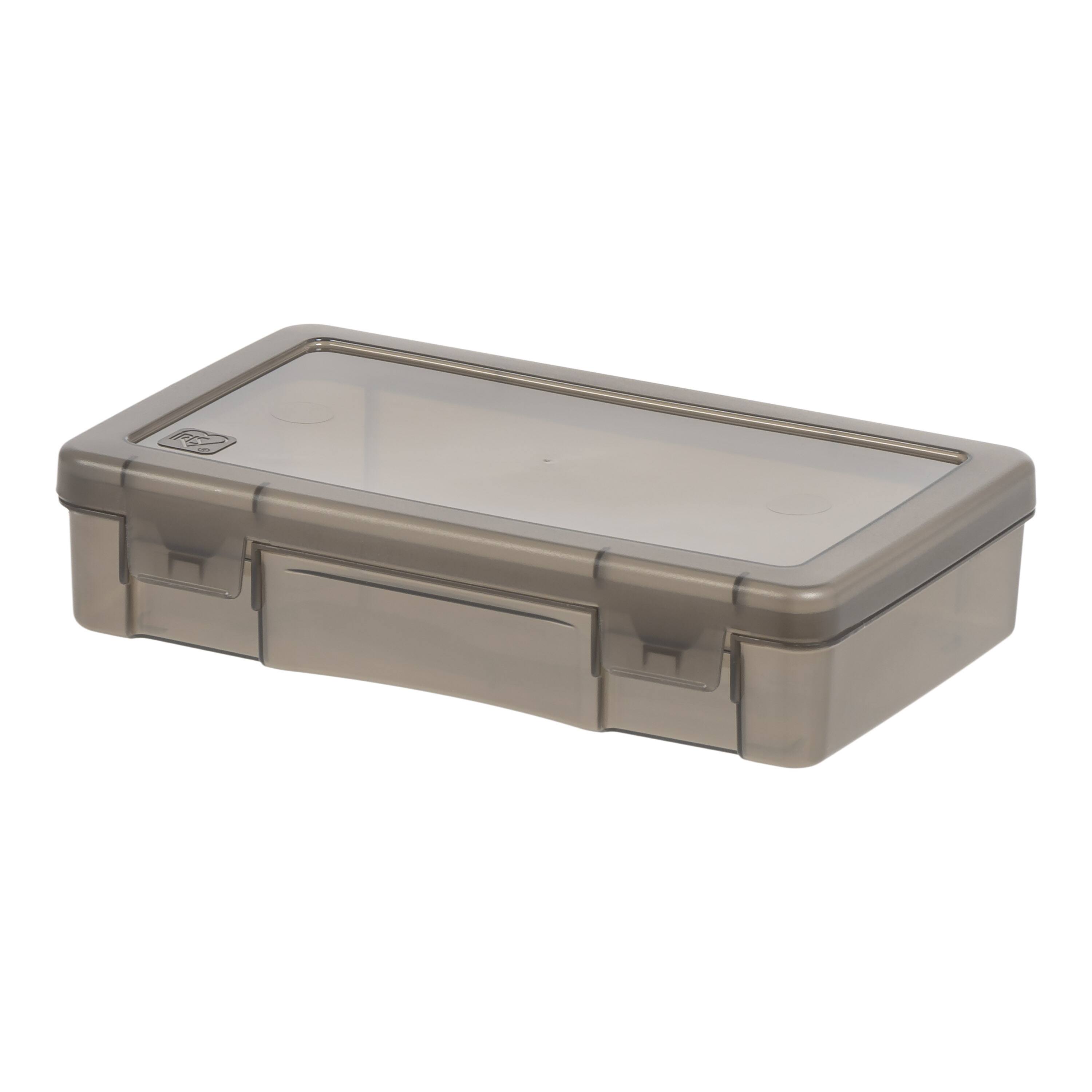 IRIS&#xAE; Small Translucent Gray Snap-Tight Lid Supply Organizers, 10ct.