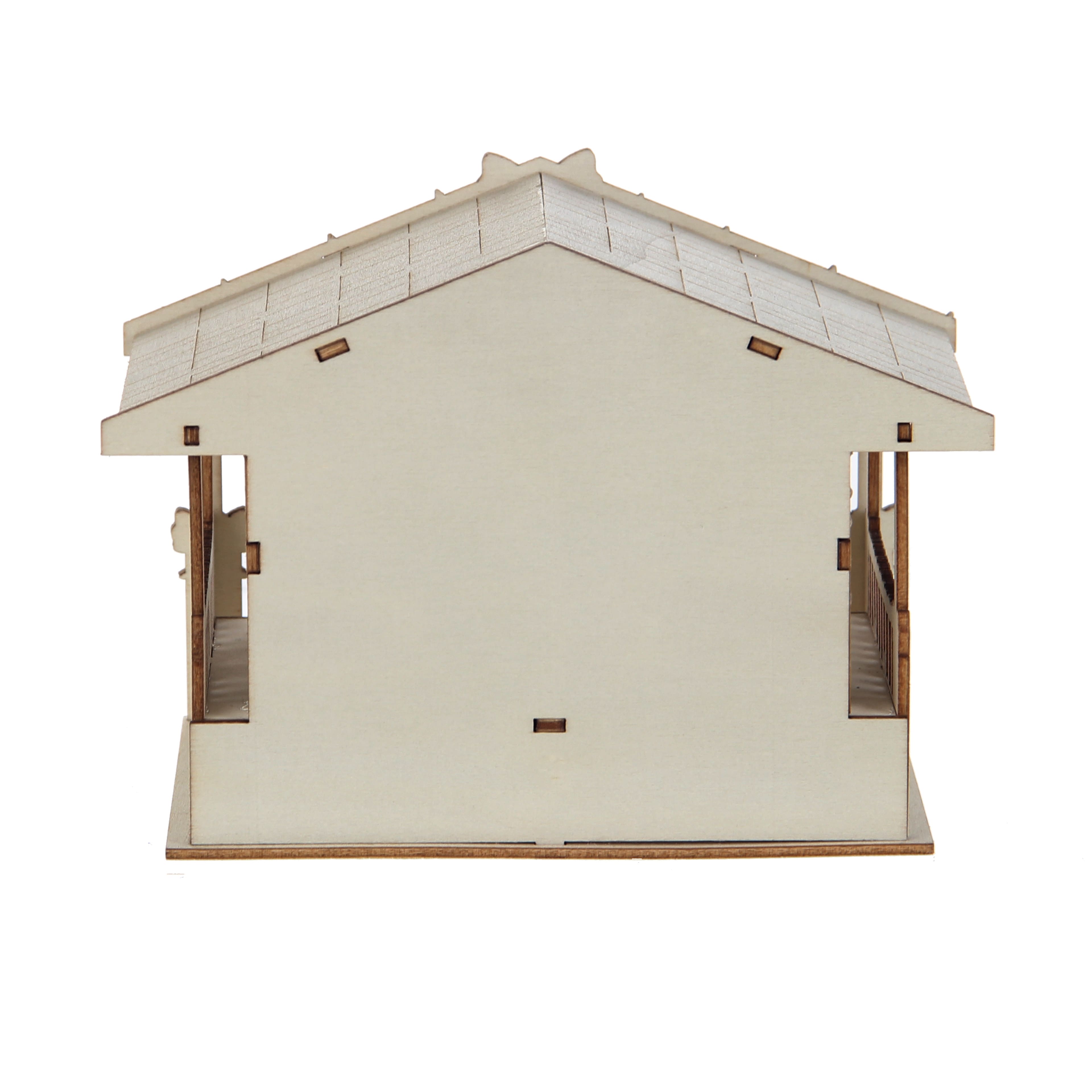 5&#x22; DIY Villages Retro LED Wood D&#xE9;cor by Make Market&#xAE;