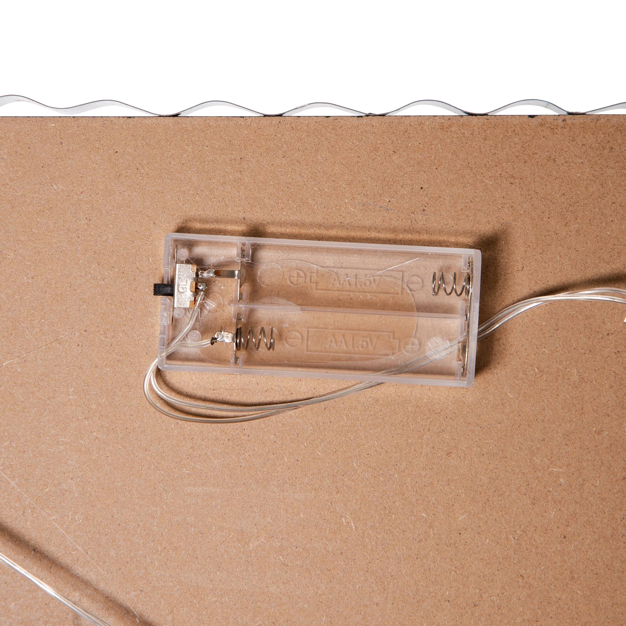 Glitzhome® 3.5ft. LED Black Christmas Porch Sign with Timer