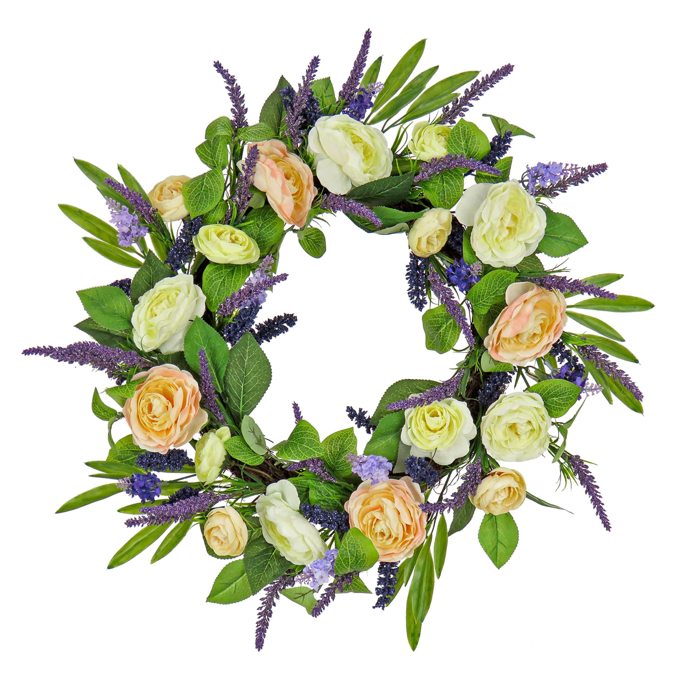 24'' Ranunculus and Astilbes Wreath