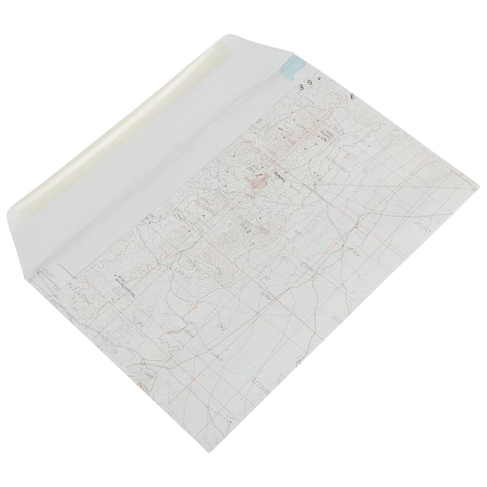 JAM Paper 6&#x22; x 9&#x22; Cartography Map Envelopes, 25ct.