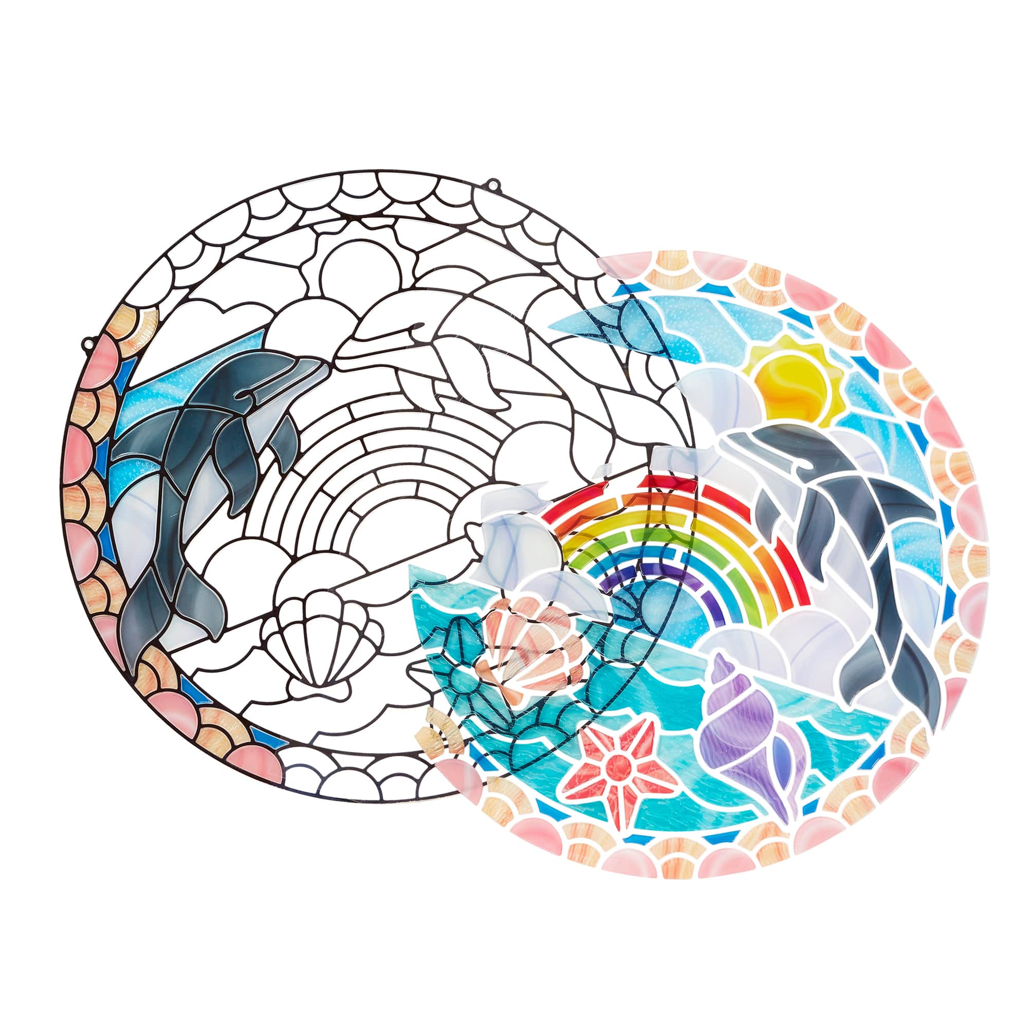 Melissa & Doug® Dolphins Stained Glass Kit Michaels