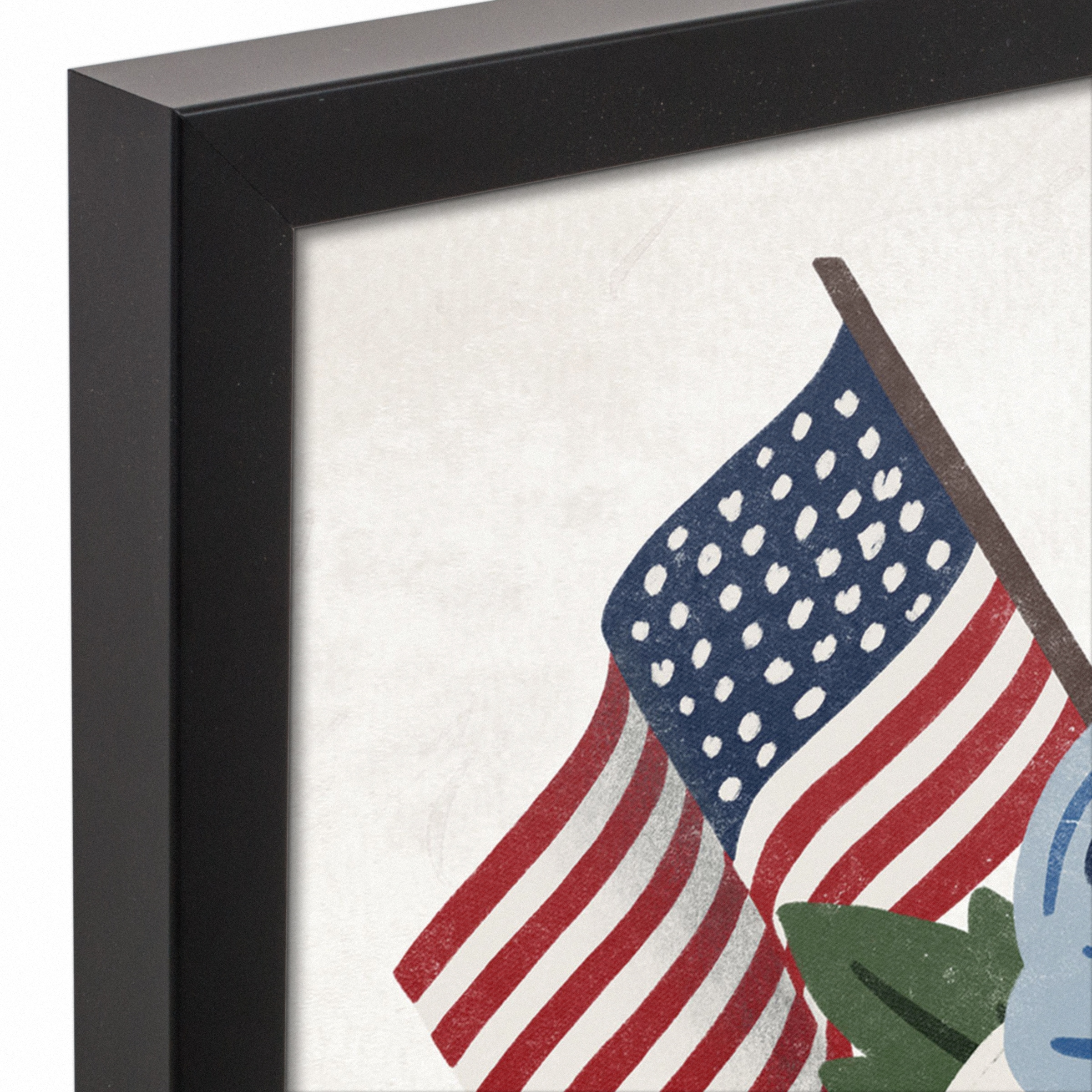 American Bouquet Black Framed Canvas
