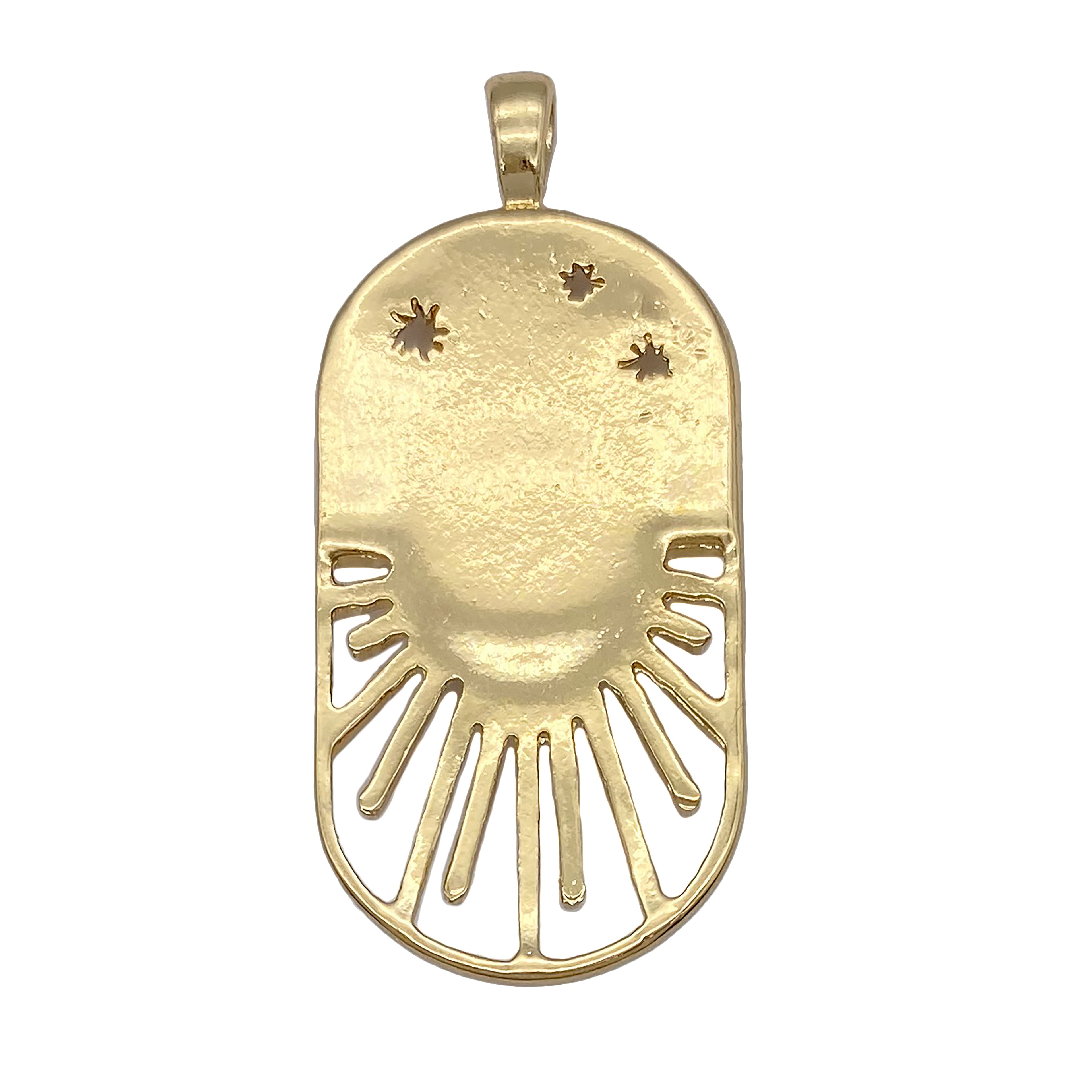 12 Pack: Opal Sunburst Evil Eye Pendant by Bead Landing™