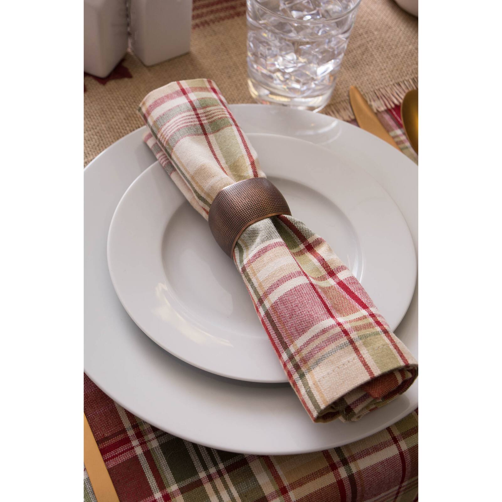 DII&#xAE; Give Thanks Plaid Napkins, 6ct.