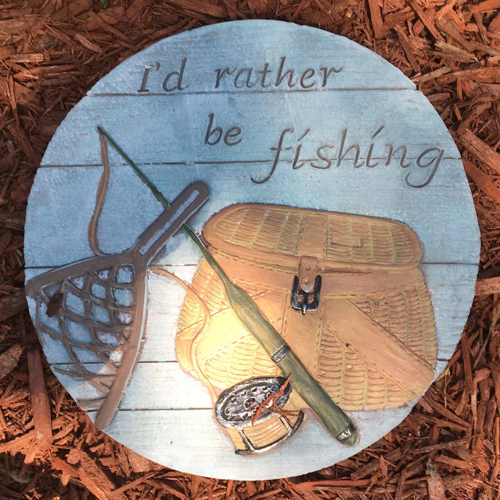 Santa's Workshop 10" I'd Rather Be Fishing