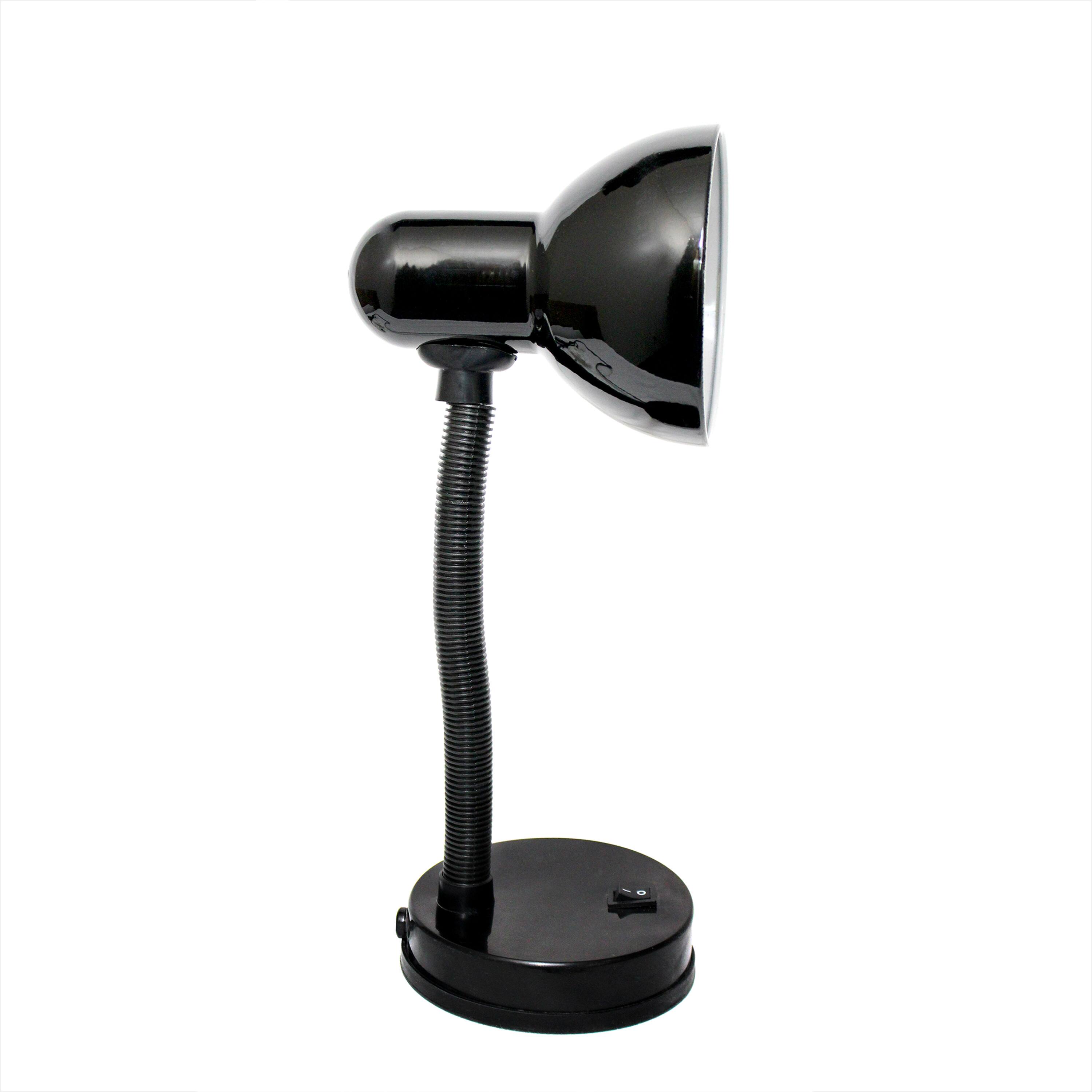 Simple Designs 14.5&#x22; Basic Metal Desk Lamp with Flexible Hose Neck