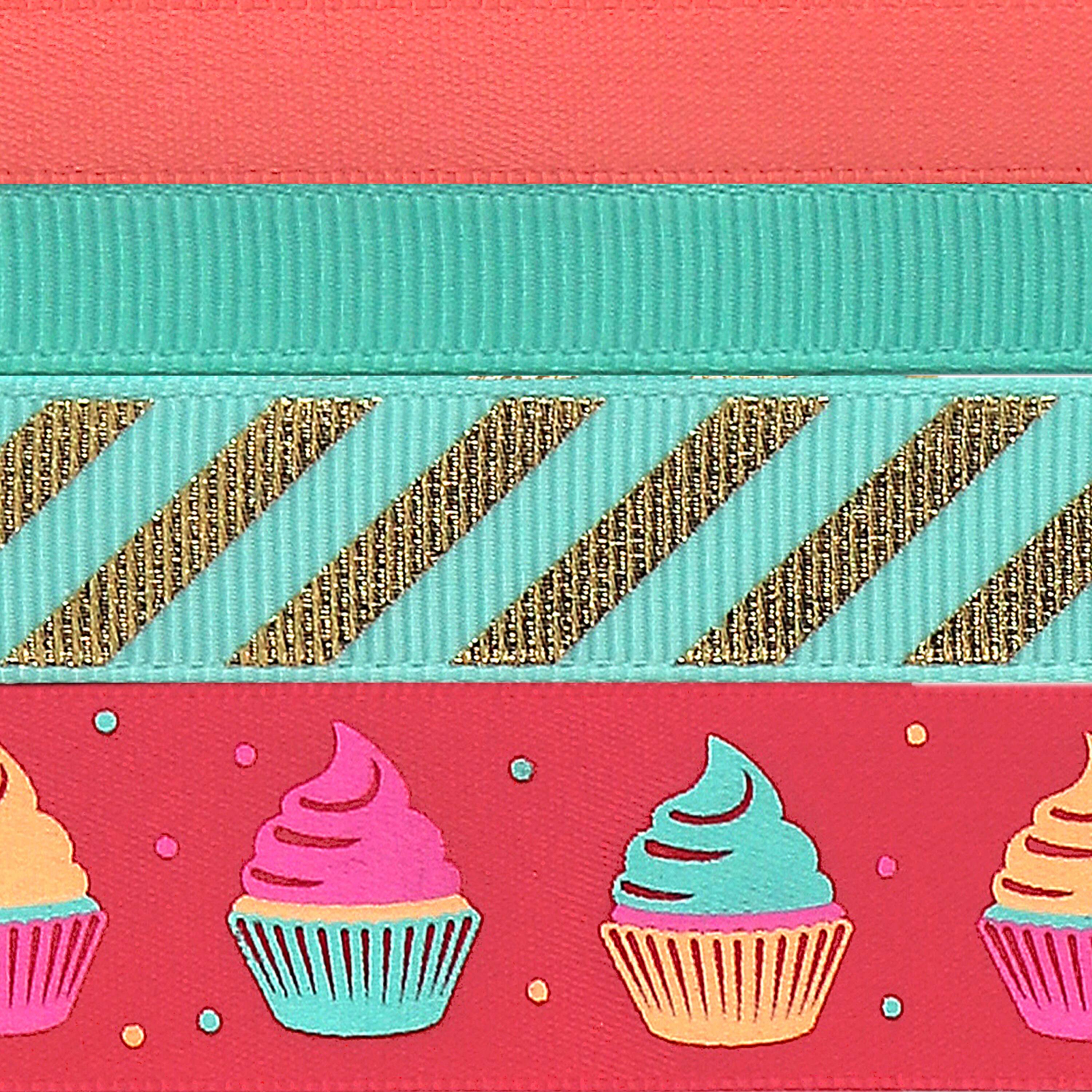 Gwen Studios Cupcakes Printed Ribbon Pack