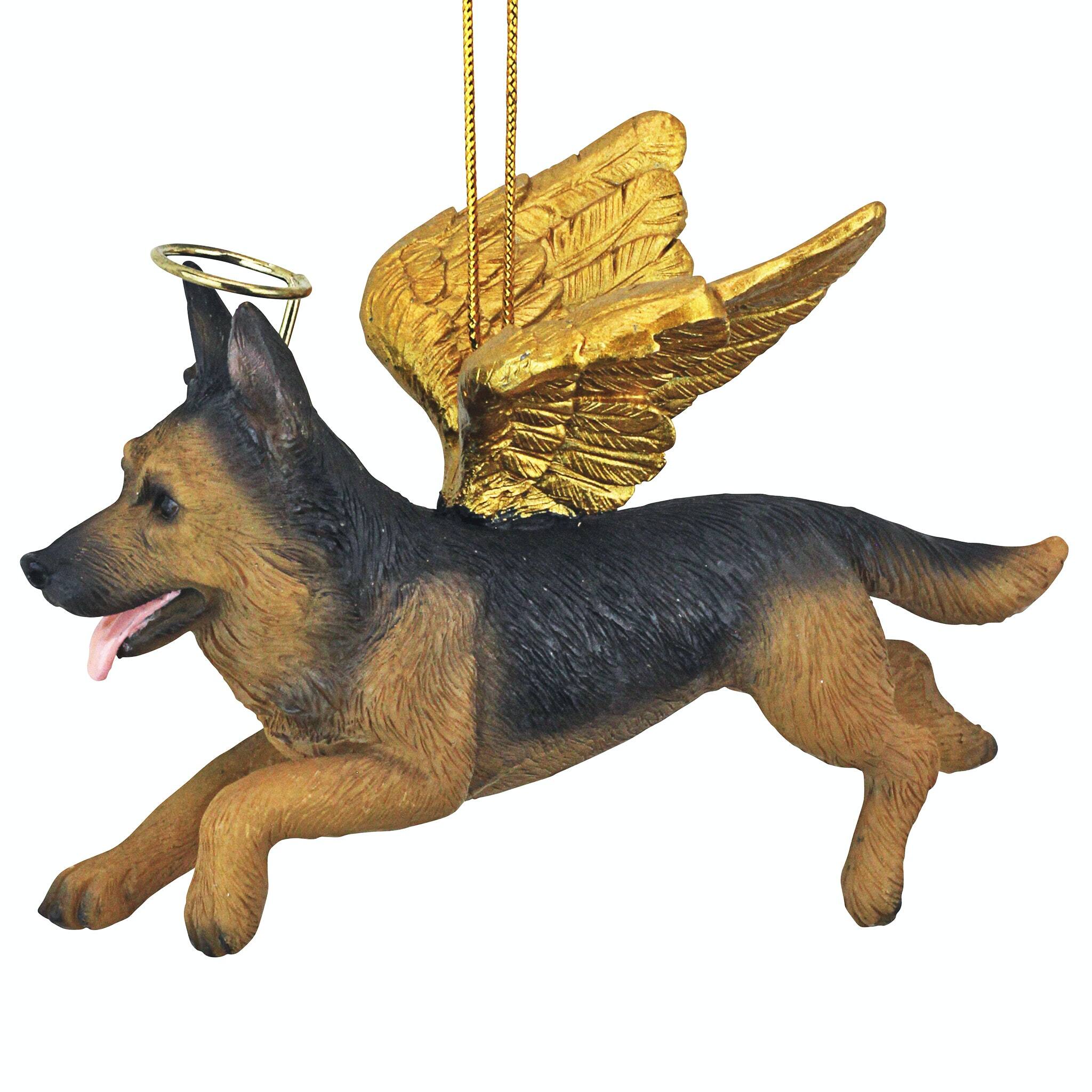 Design Toscano Honor the Pooch German Shepherd Angel Ornament