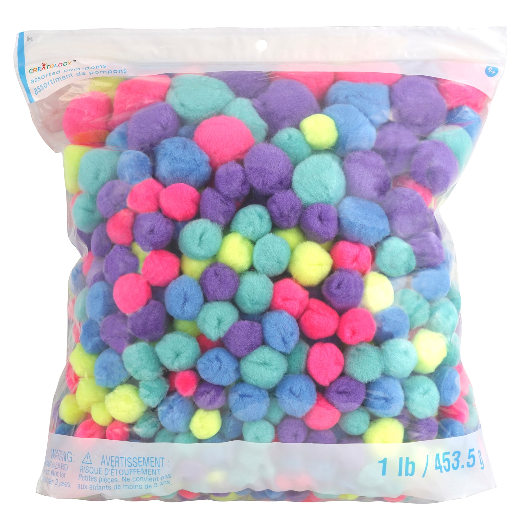 6 Pack: 1lb. Neon Pom Poms by Creatology&#x2122;