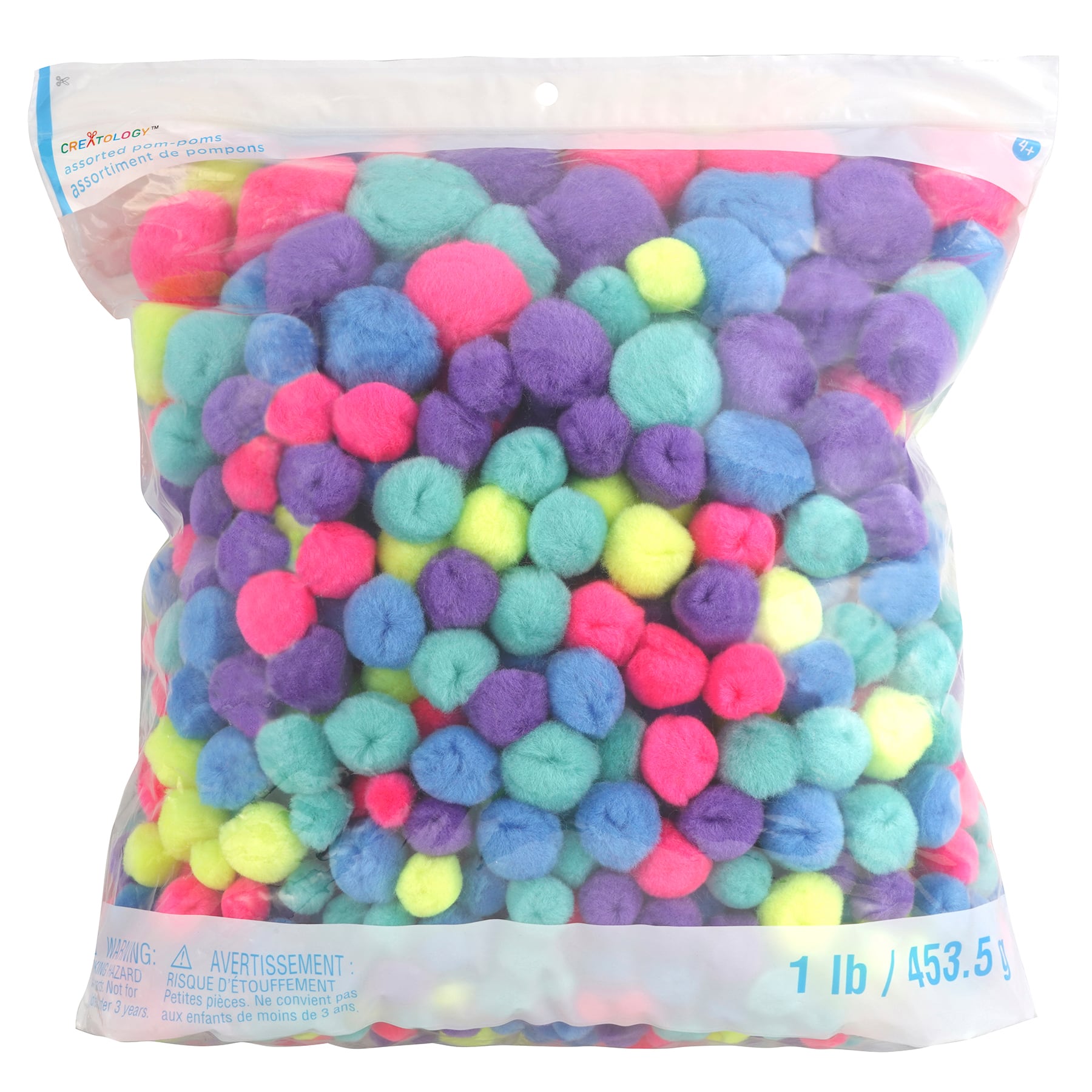 6 Pack: 1lb. Neon Pom Poms by Creatology™