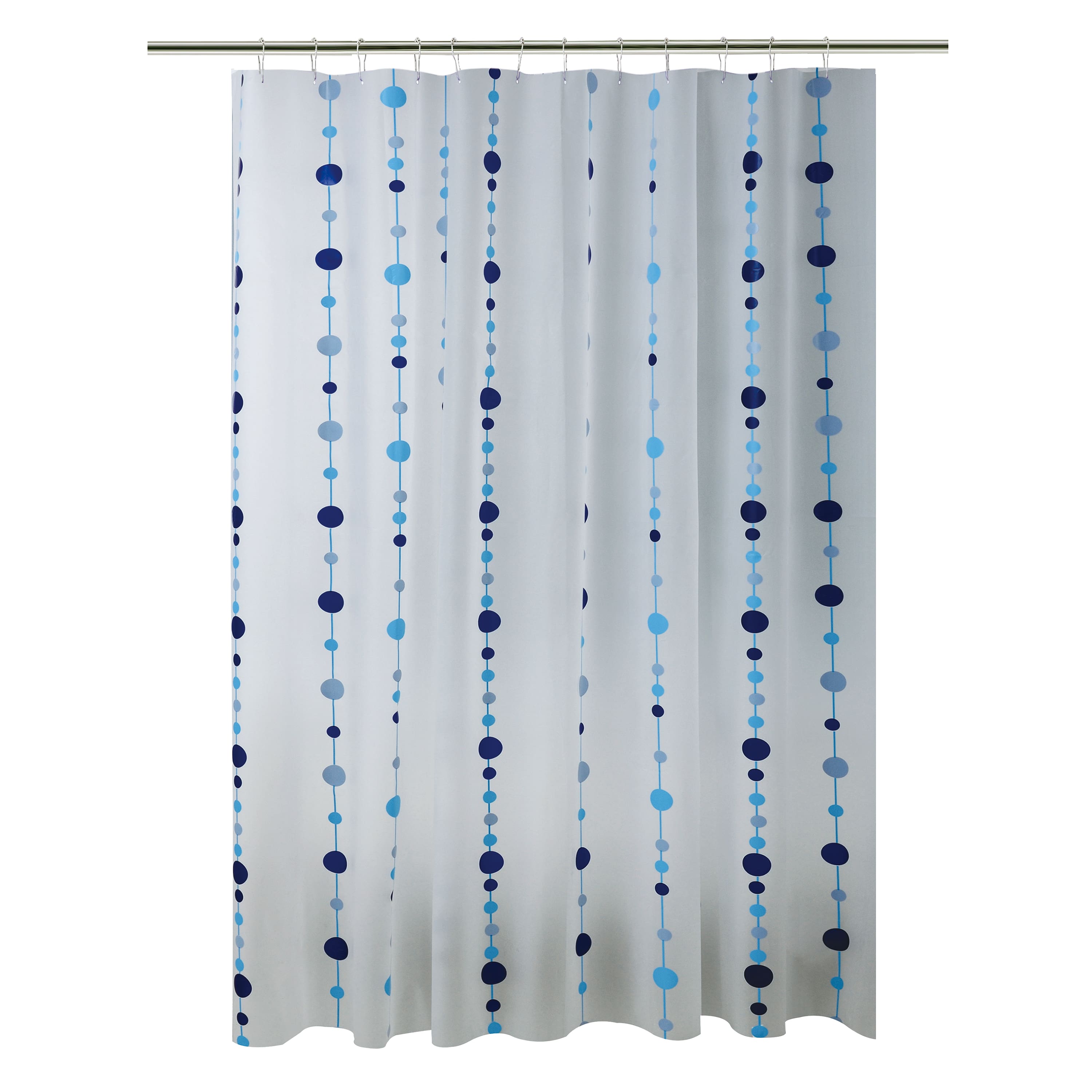 Bath Bliss Blue Chandelier Design Shower Curtain