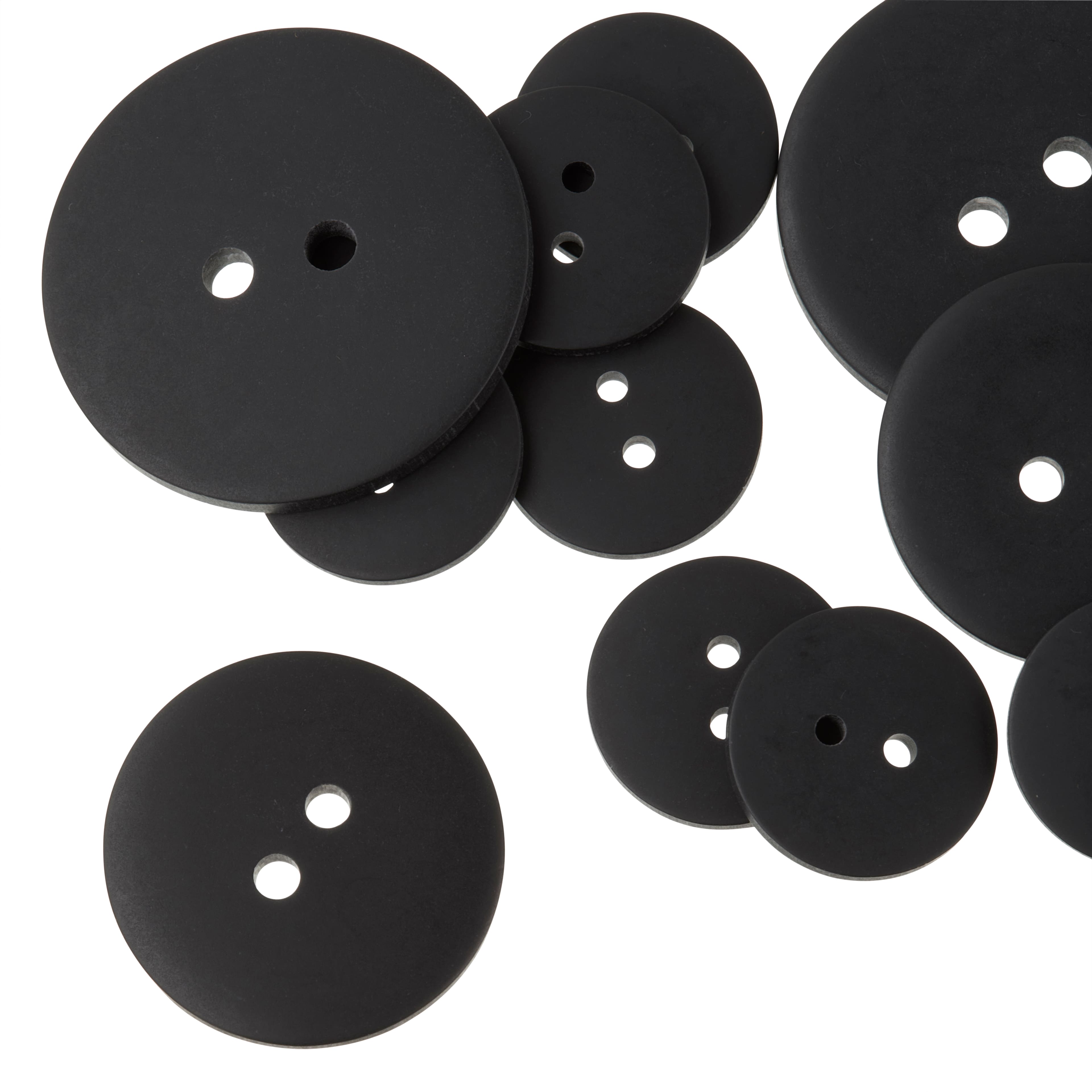 12 Packs: 11 ct. (132 total) Favorite Findings&#x2122; Jet Black Buttons