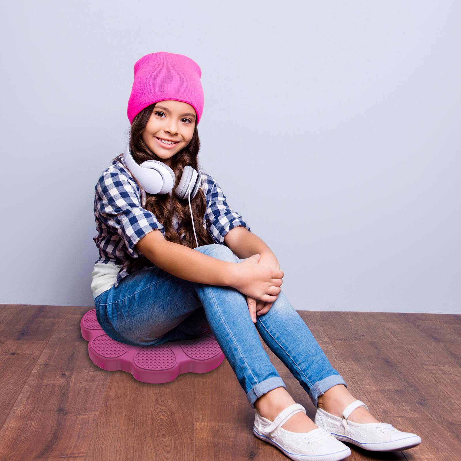 Bouncyband&#xAE; Rose Flower Wiggle Seat Sensory Cushion