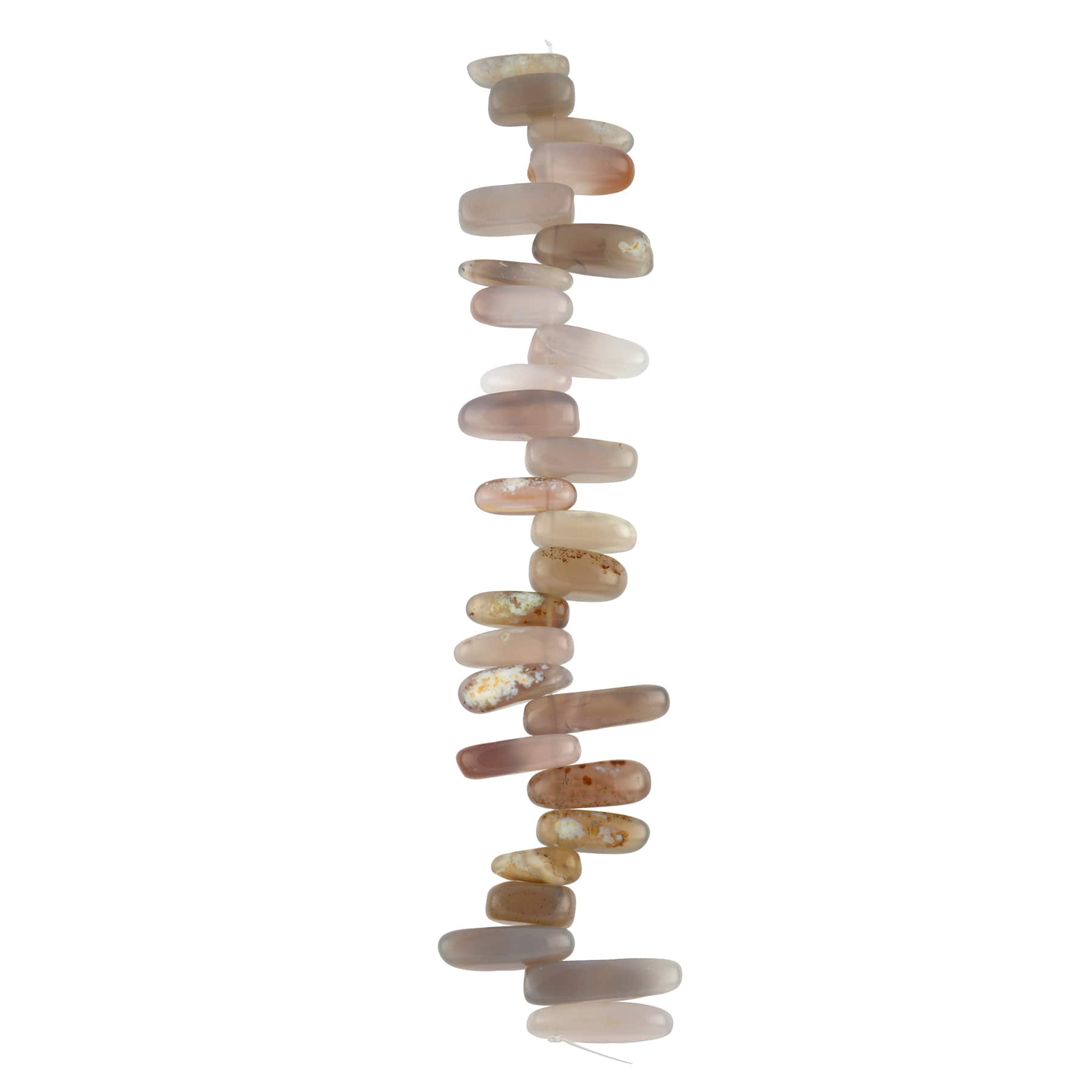 12 Pack: Natural Agate Chip Beads by Bead Landing™