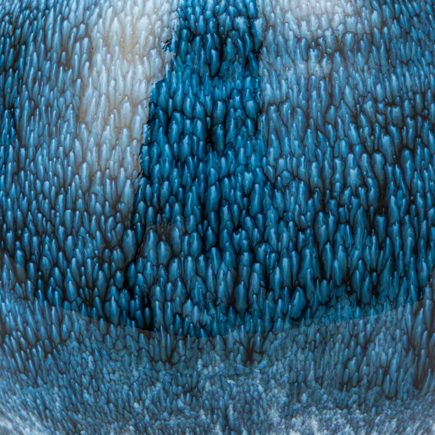 Hello Honey® 16oz. Brown & Blue Round Stoneware Mug Set, 2ct.