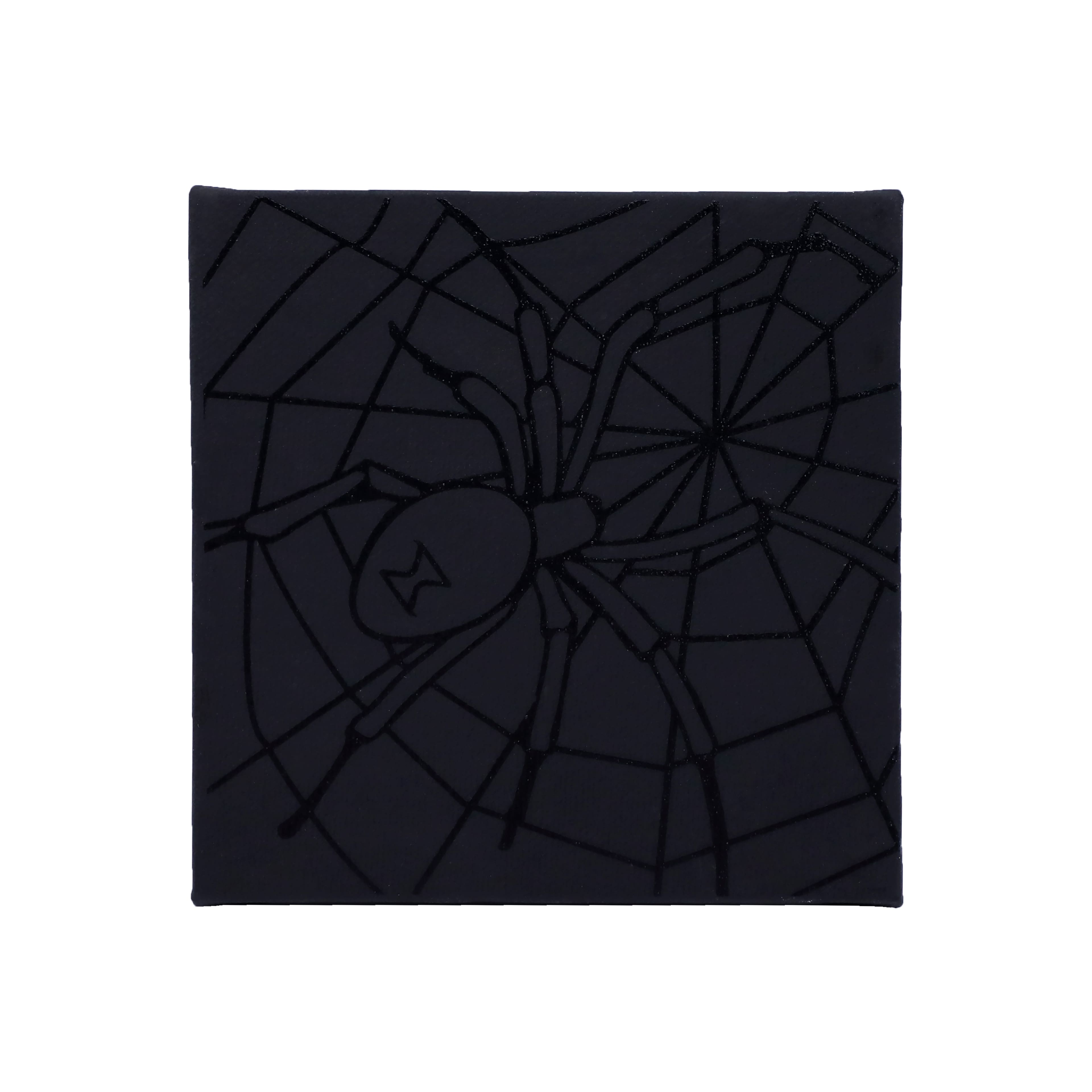 5&#x22; x 5&#x22; Spider in Web Canvas Painting Kit by Craft Smart&#xAE;