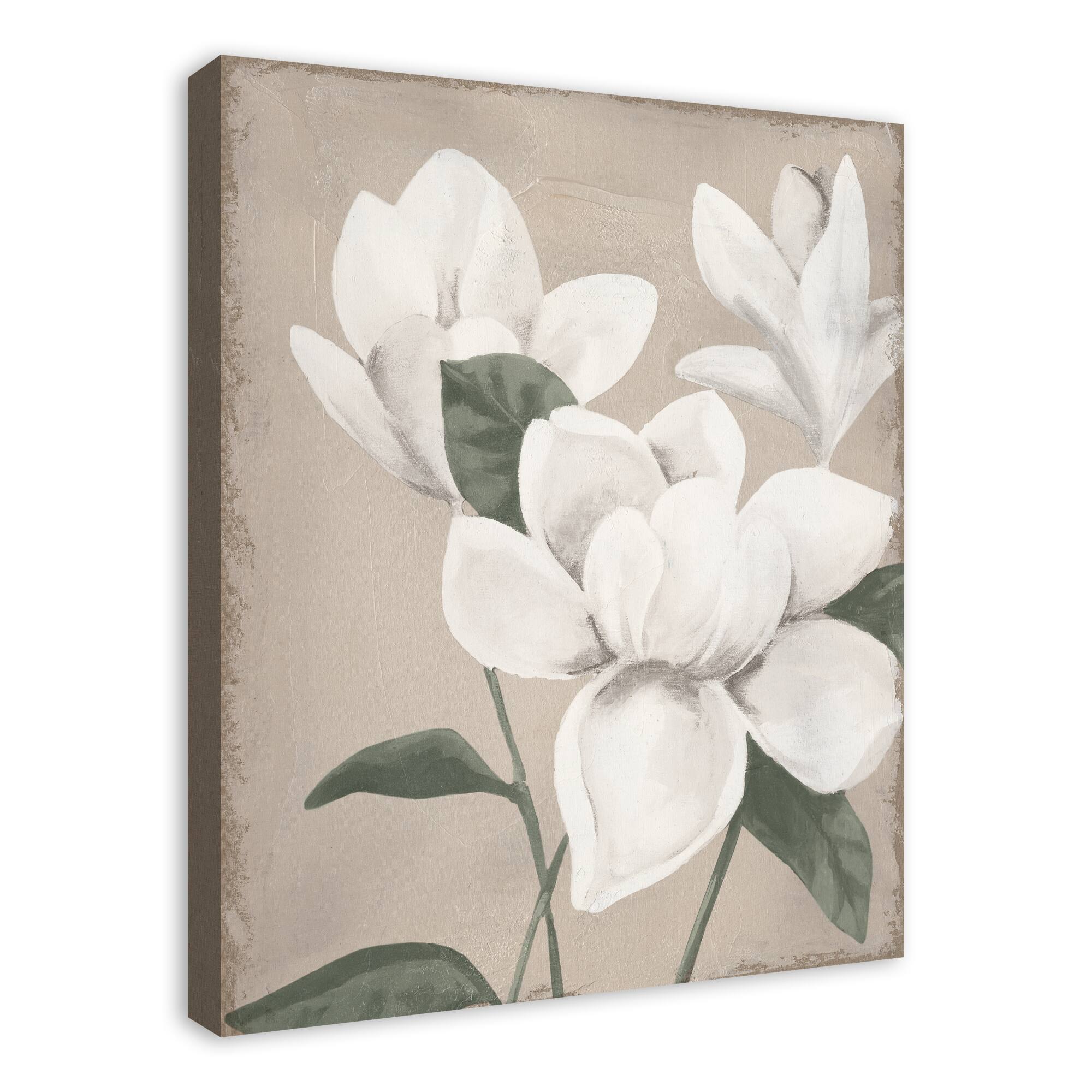 Magnolia Flowers 24" x 30" Canvas Wall Art