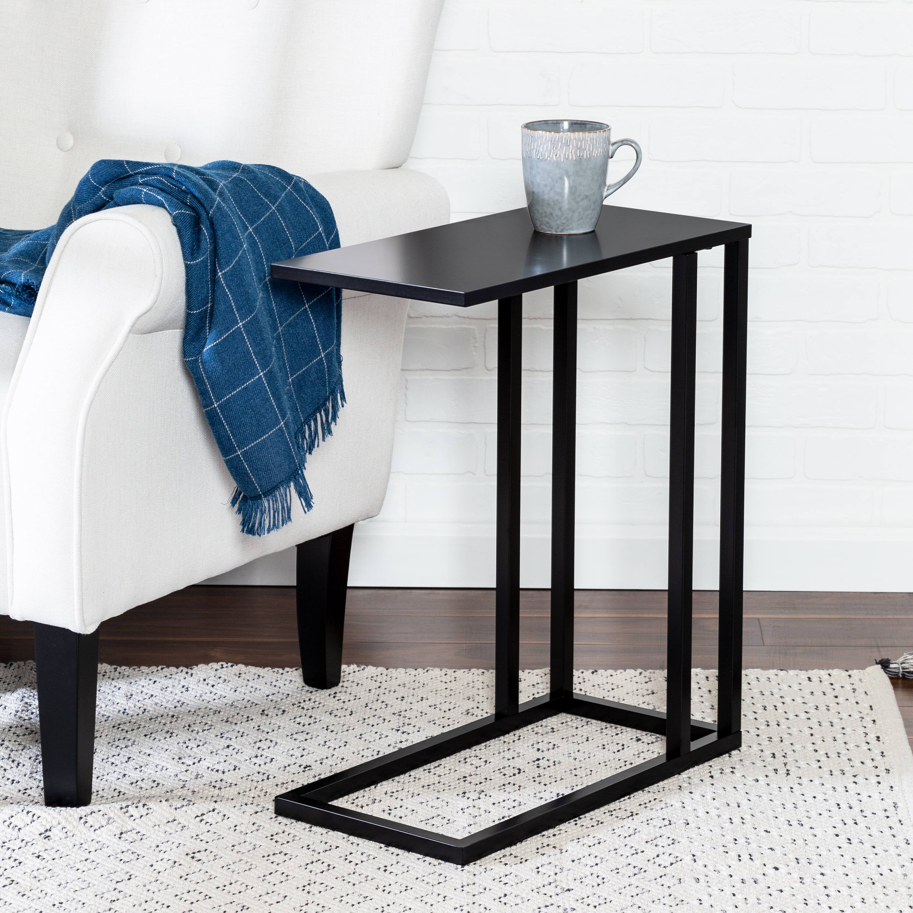 Honey Can Do 24" Black C End Table
