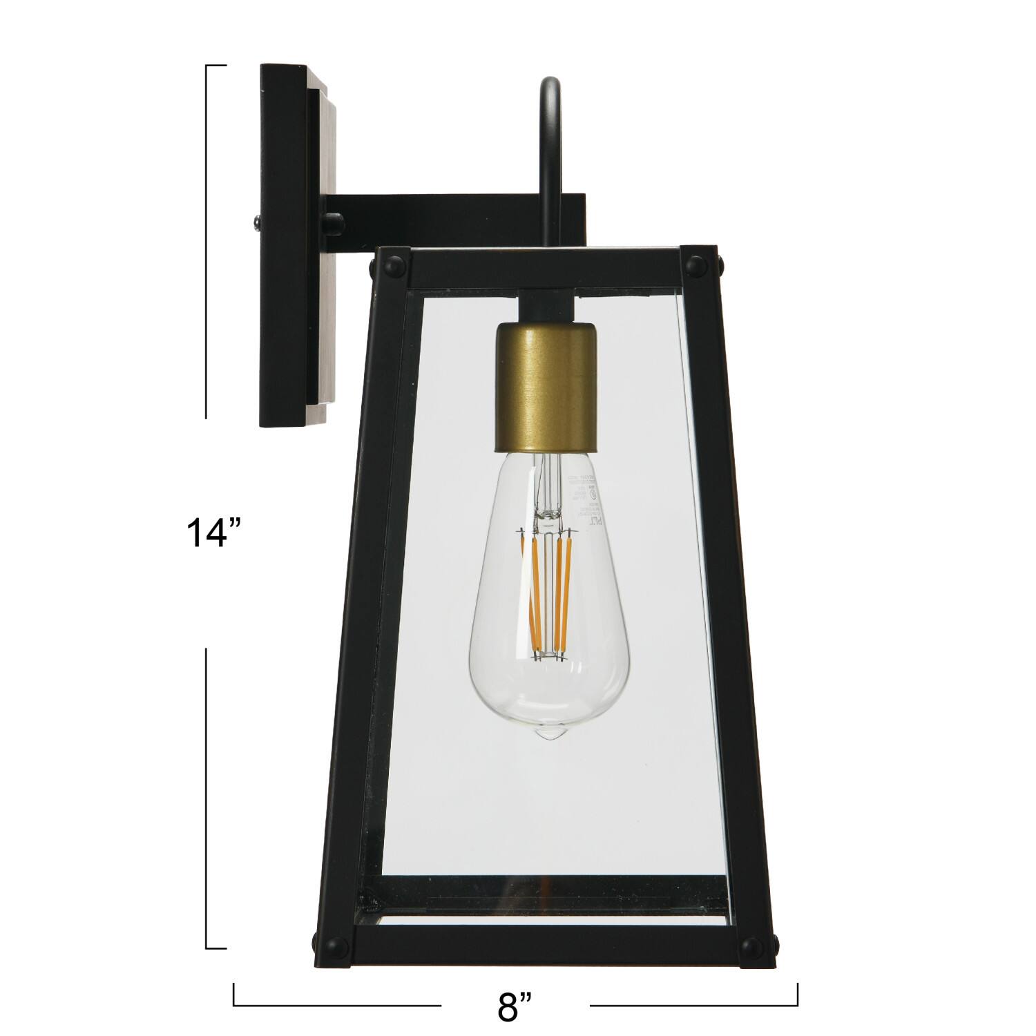 Hello Honey® Robert Stevenson Lighting Dorchester Oil Rubbed Bronze Metal & Glass Outdoor Light