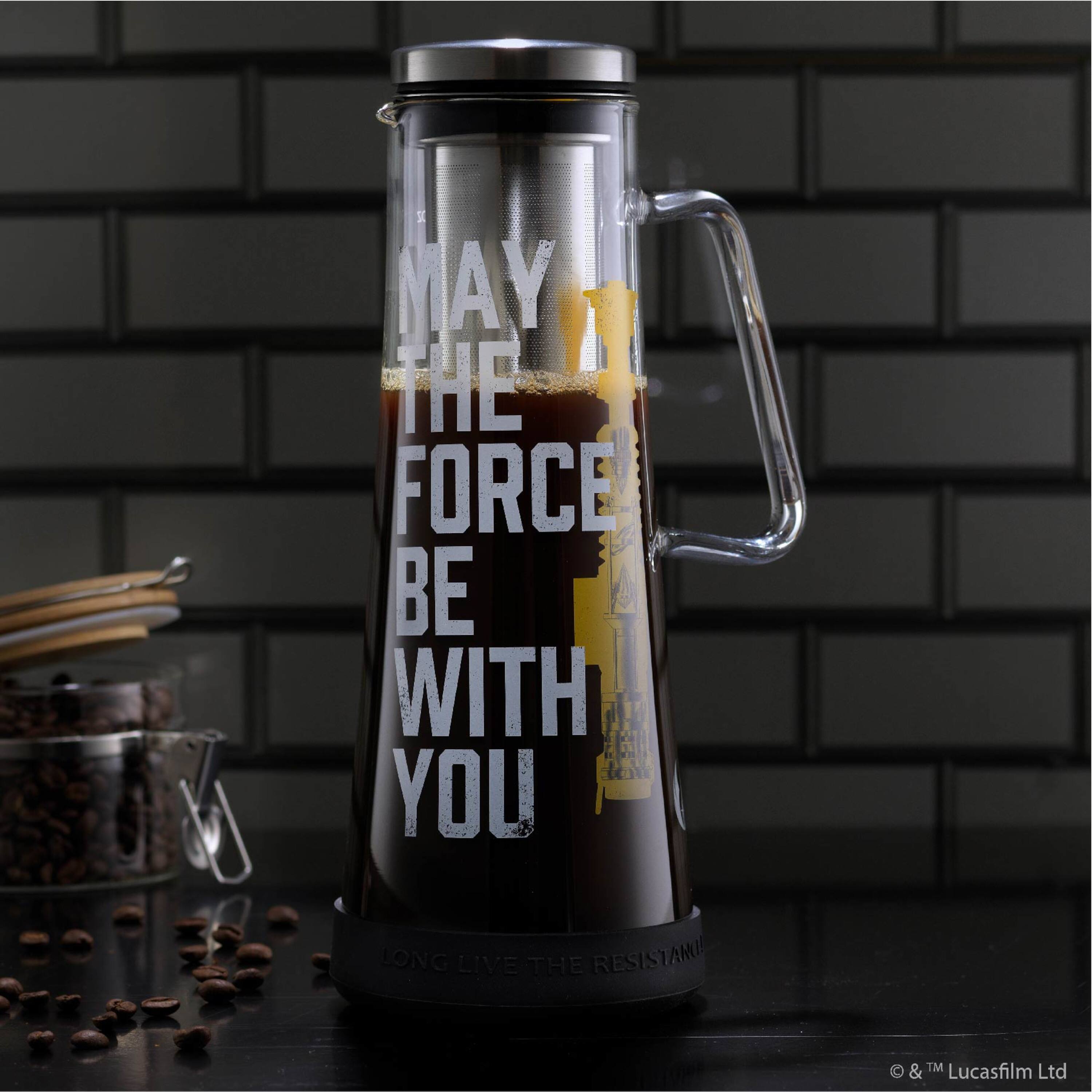 JoyJolt&#xAE; Star Wars&#x2122; 32oz.&#xA0;Force&#xA0;Cold Brew Glass Pitcher