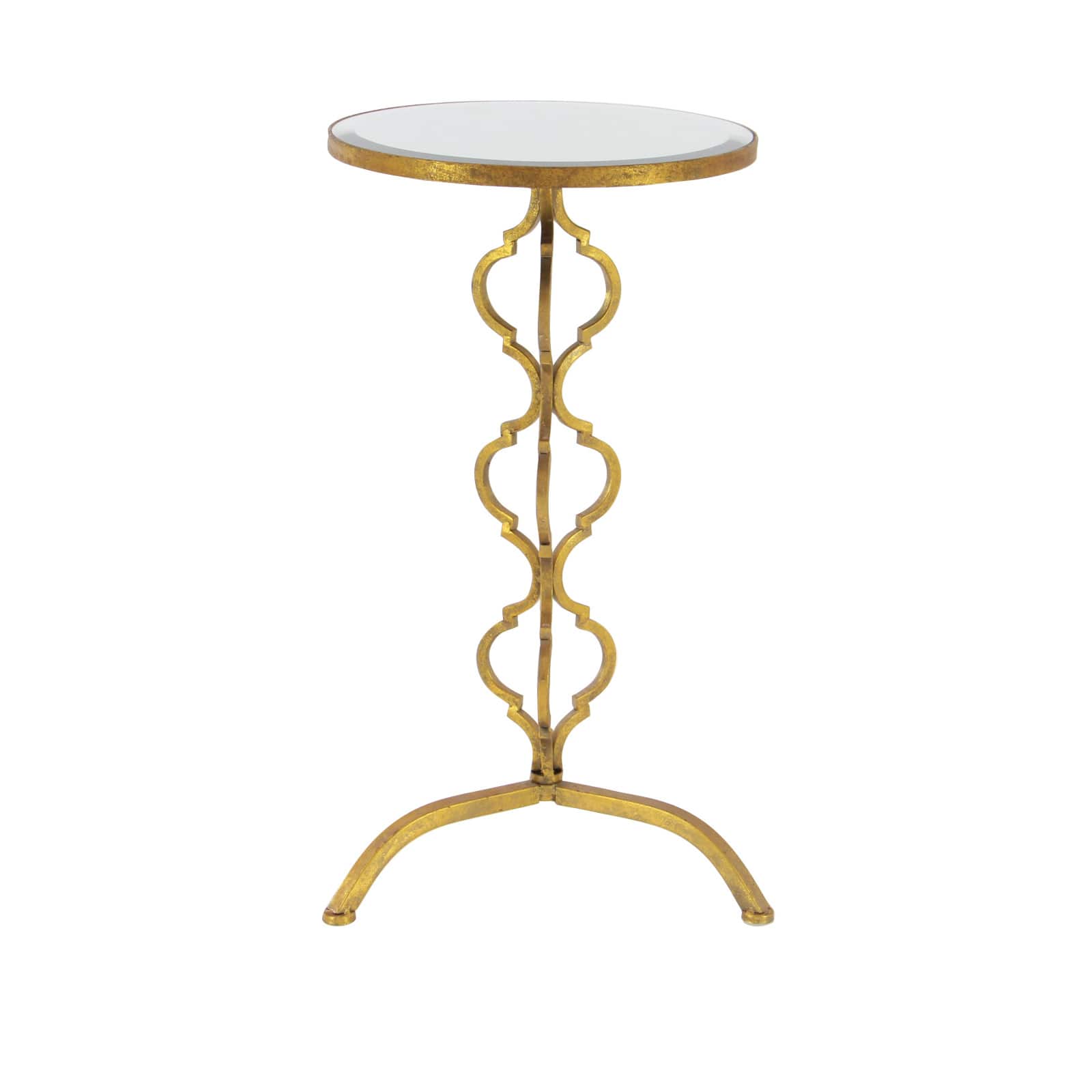 30&#x22; Gold Glam Metal Accent Table