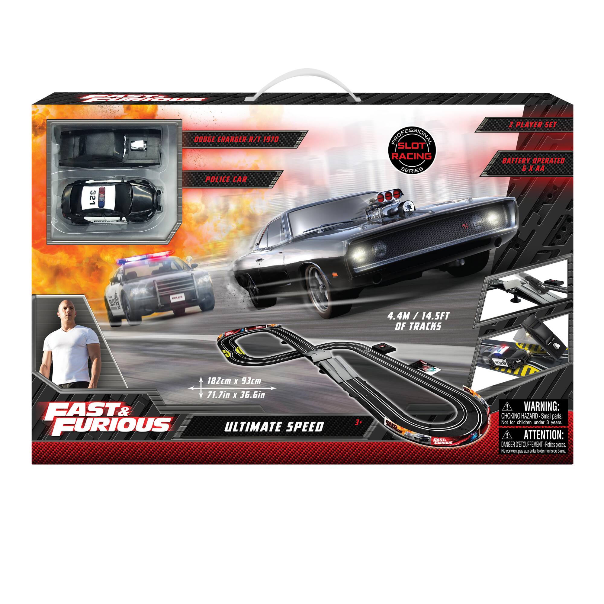 Fast & Furious: Ultimate Speed Raceway Slot Car Set