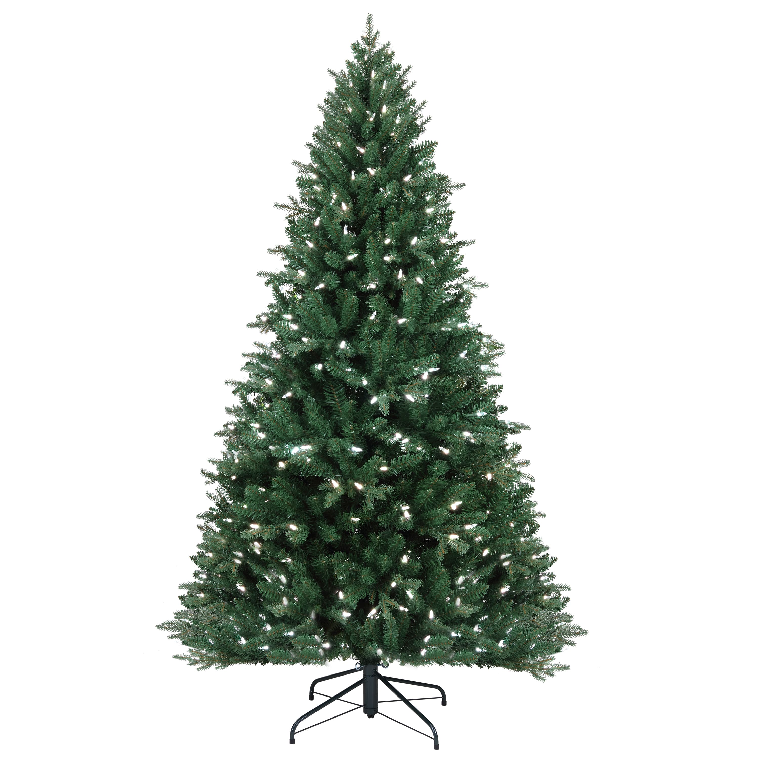 6.5ft. Pre-Lit Alexa Enabled Mountain Fir Artificial Christmas Tree, Multicolor LED Lights