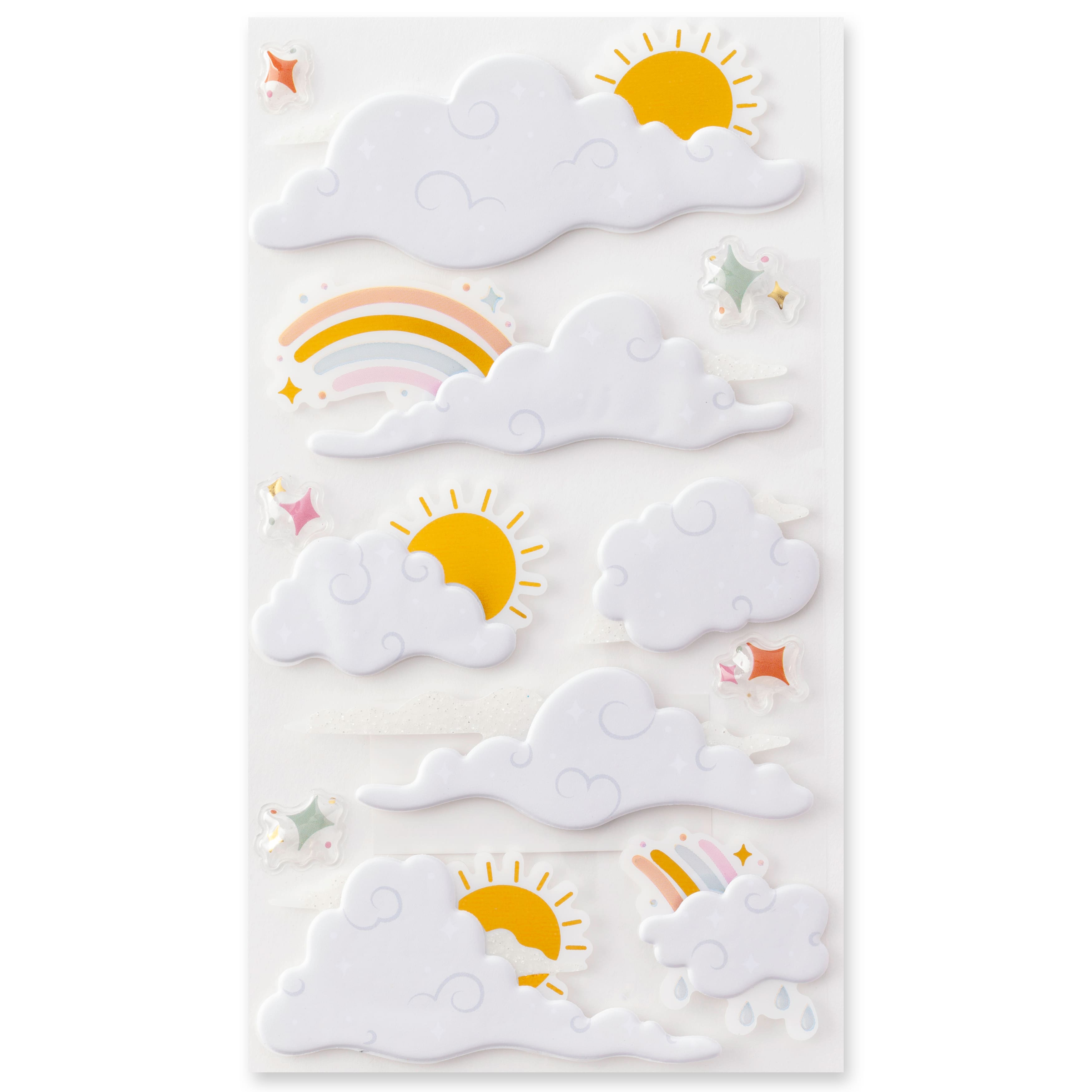 Cloud &#x26; Rainbow Dimensional Stickers by Recollections&#x2122;