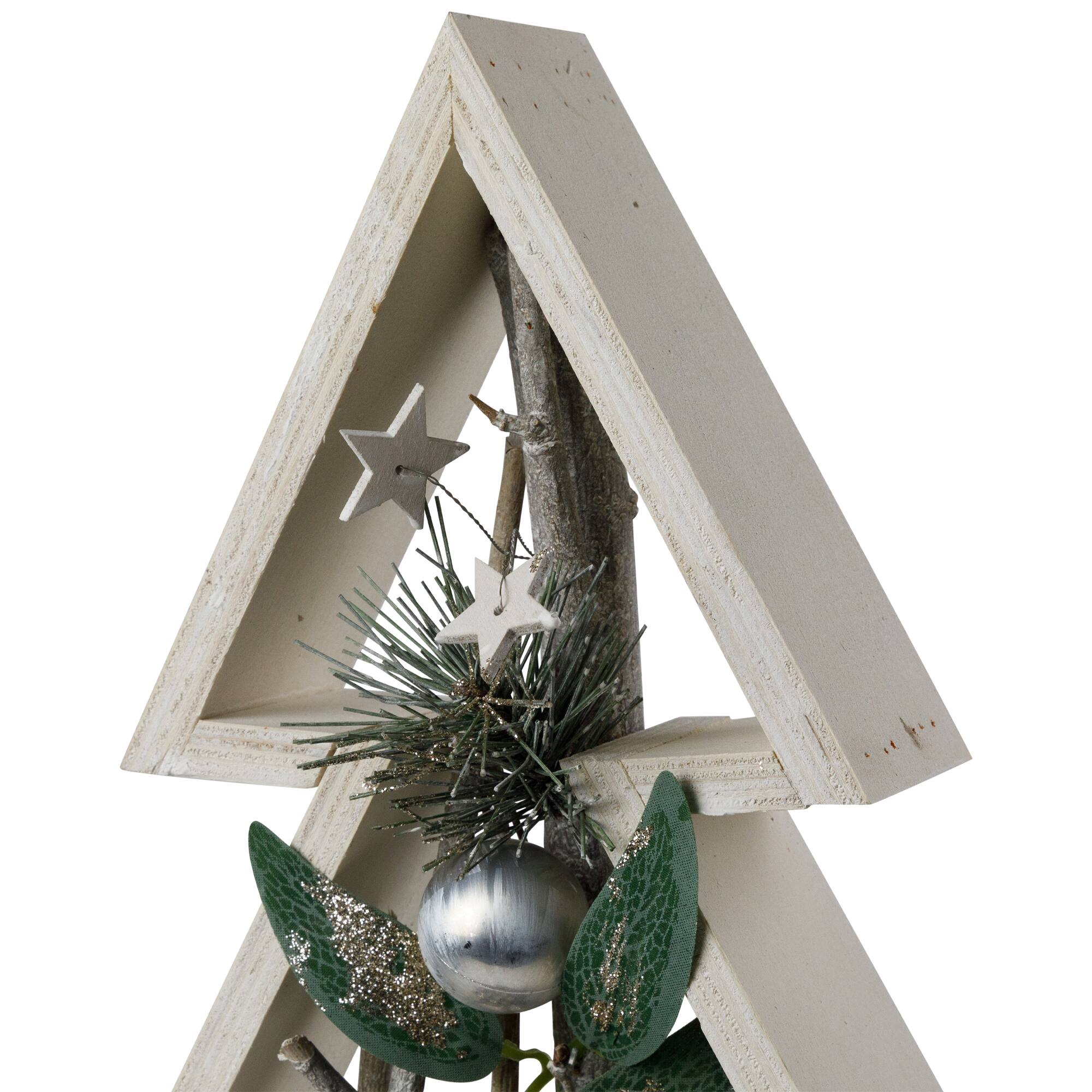 17.5&#x22; Stars &#x26; Pinecones Christmas Tree Tabletop D&#xE9;cor