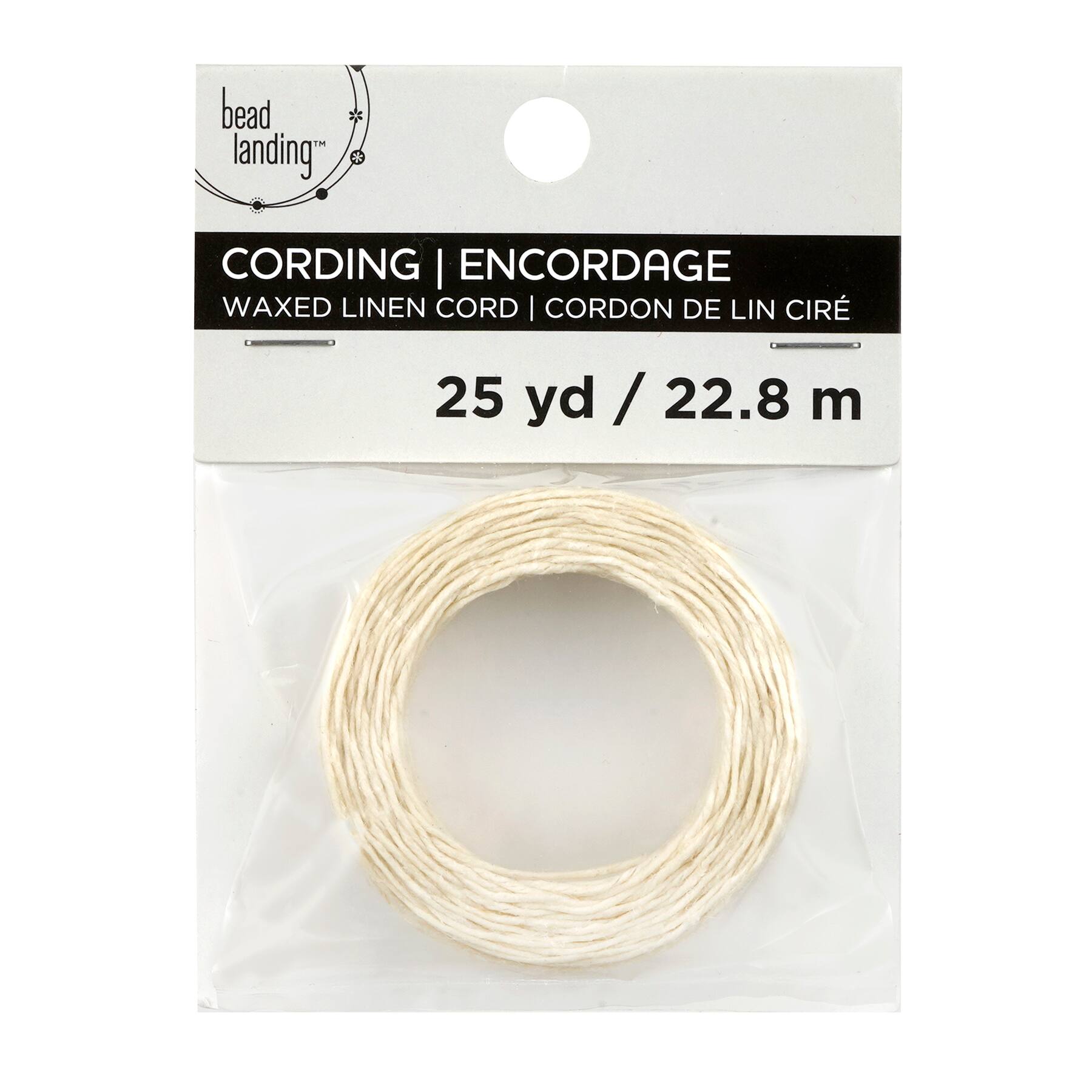12 Pack: White Waxed Linen Cord by Bead Landing™