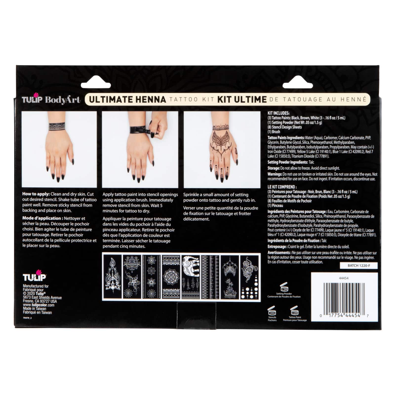 Tulip® Body Art® Ultimate Henna Tattoo Kit