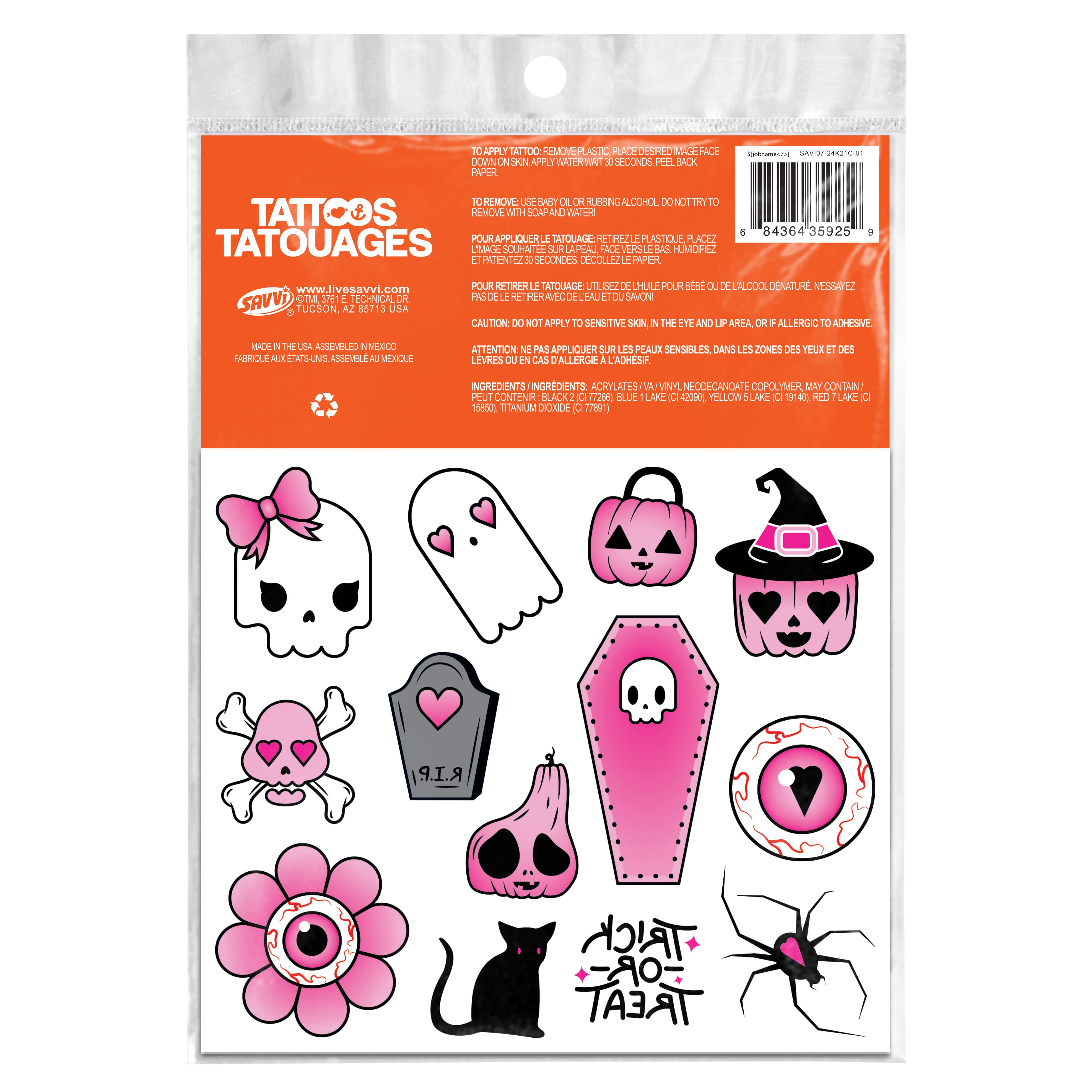 Savvi Ghoul Friends Tattoos