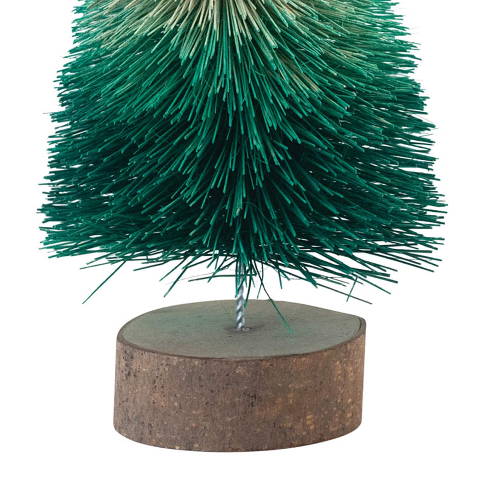 Hello Honey® Green Ombre Bottle Brush Tree with Wood Base