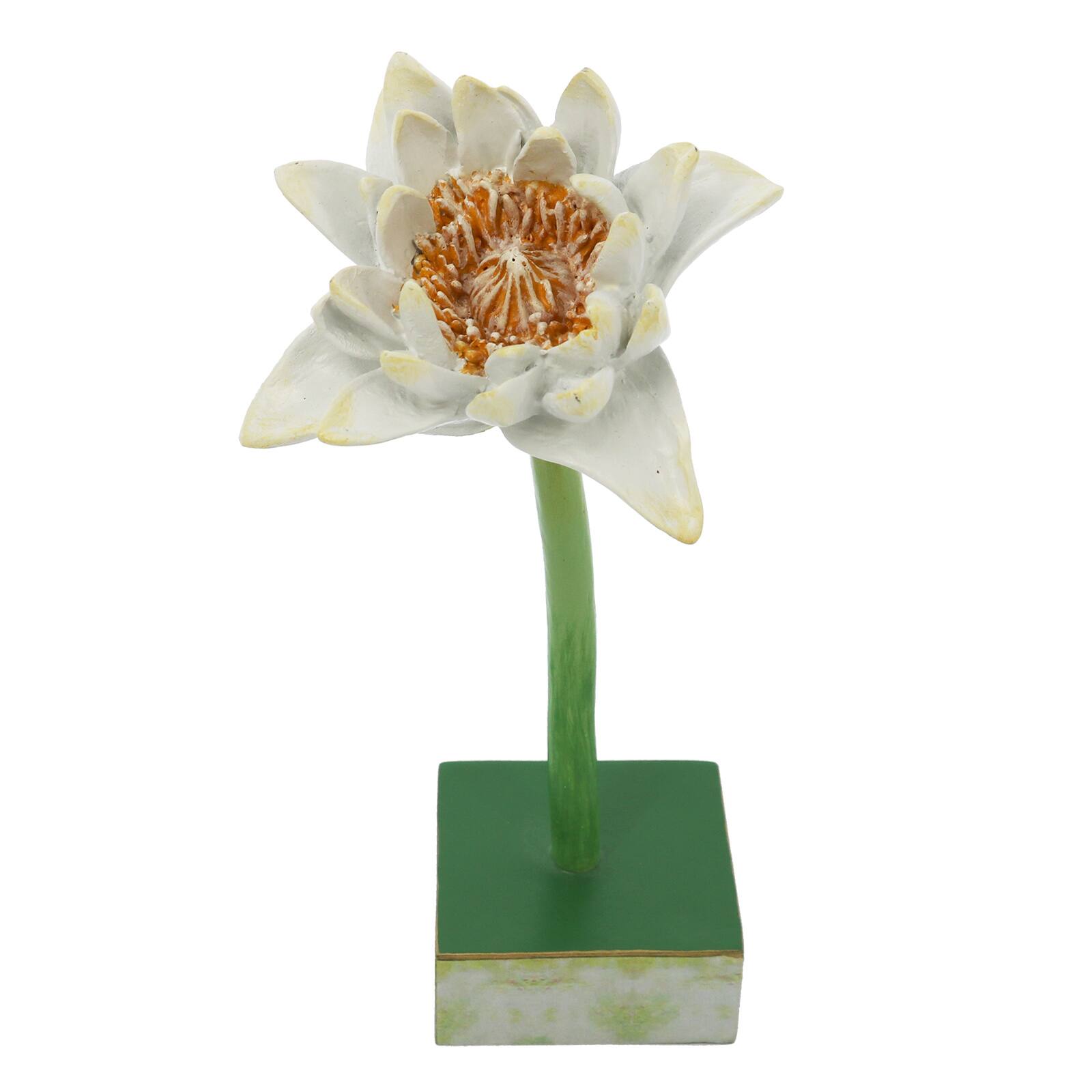 9.75&#x22; White Lotus Flower Tabletop Accent by Ashland&#xAE;