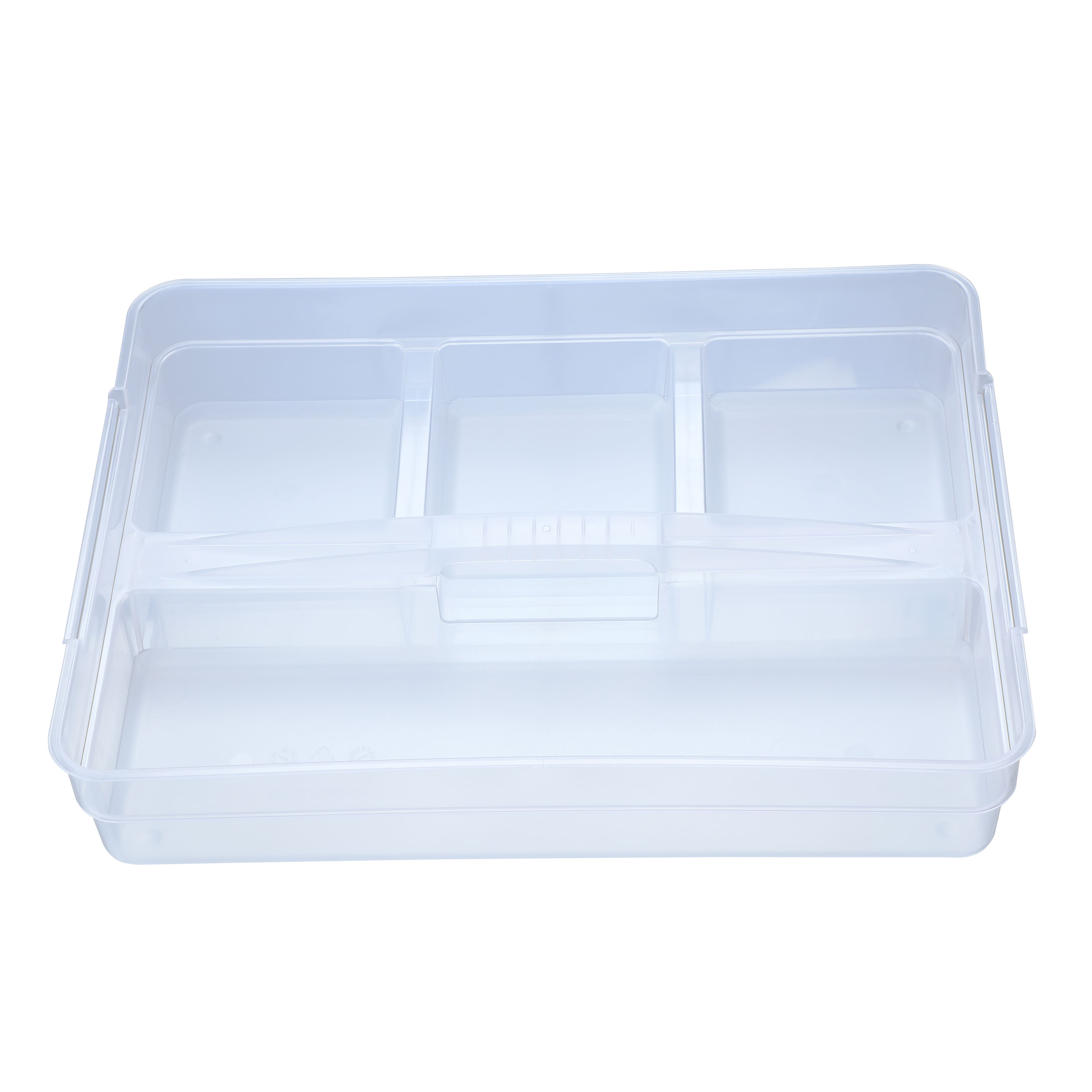 14.5" Clear Storage Tray with Handle by Simply Tidy®