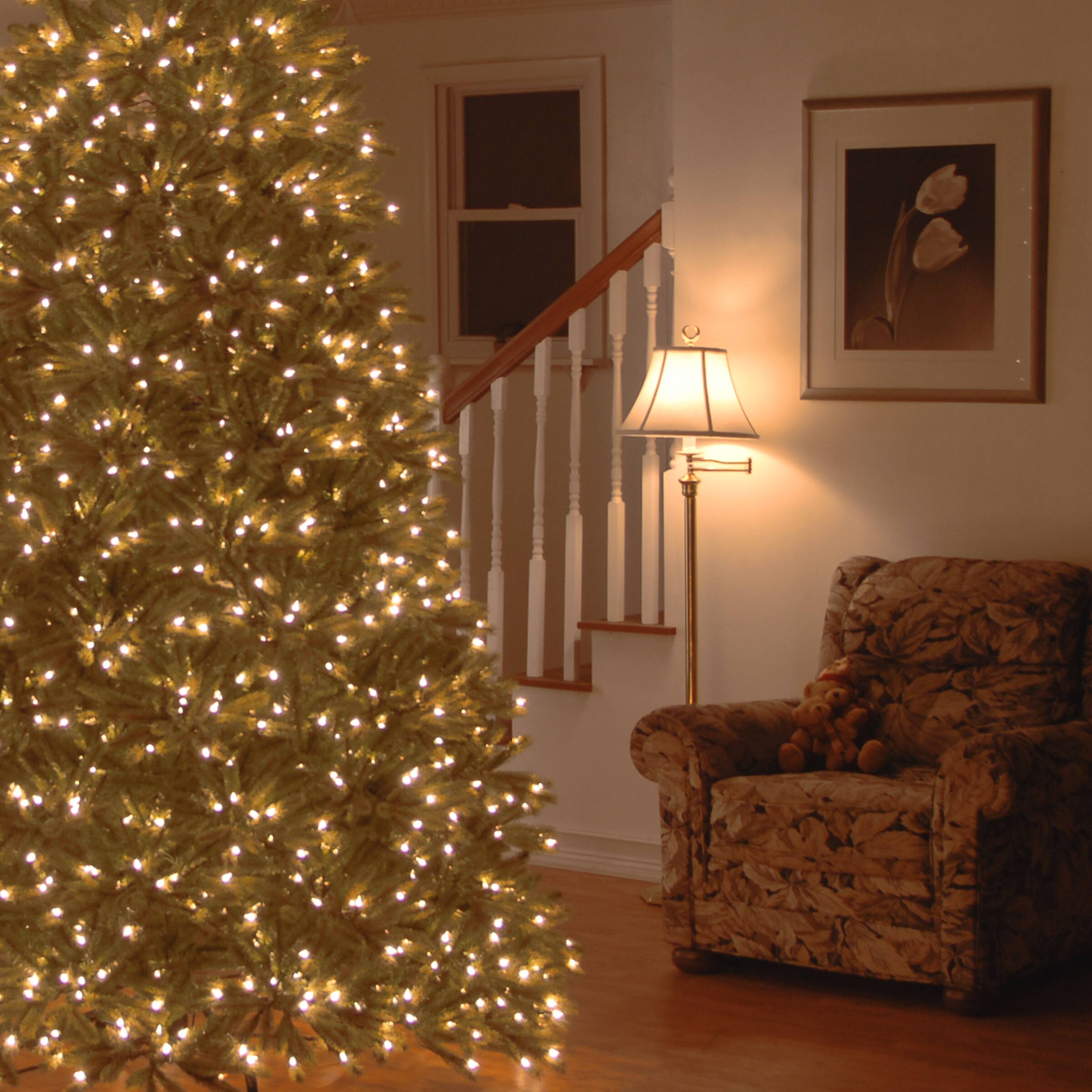 7.5ft. Pre-Lit Jersey Fraser Fir Artificial Christmas Tree, Dual Color&#xAE; LED Lights