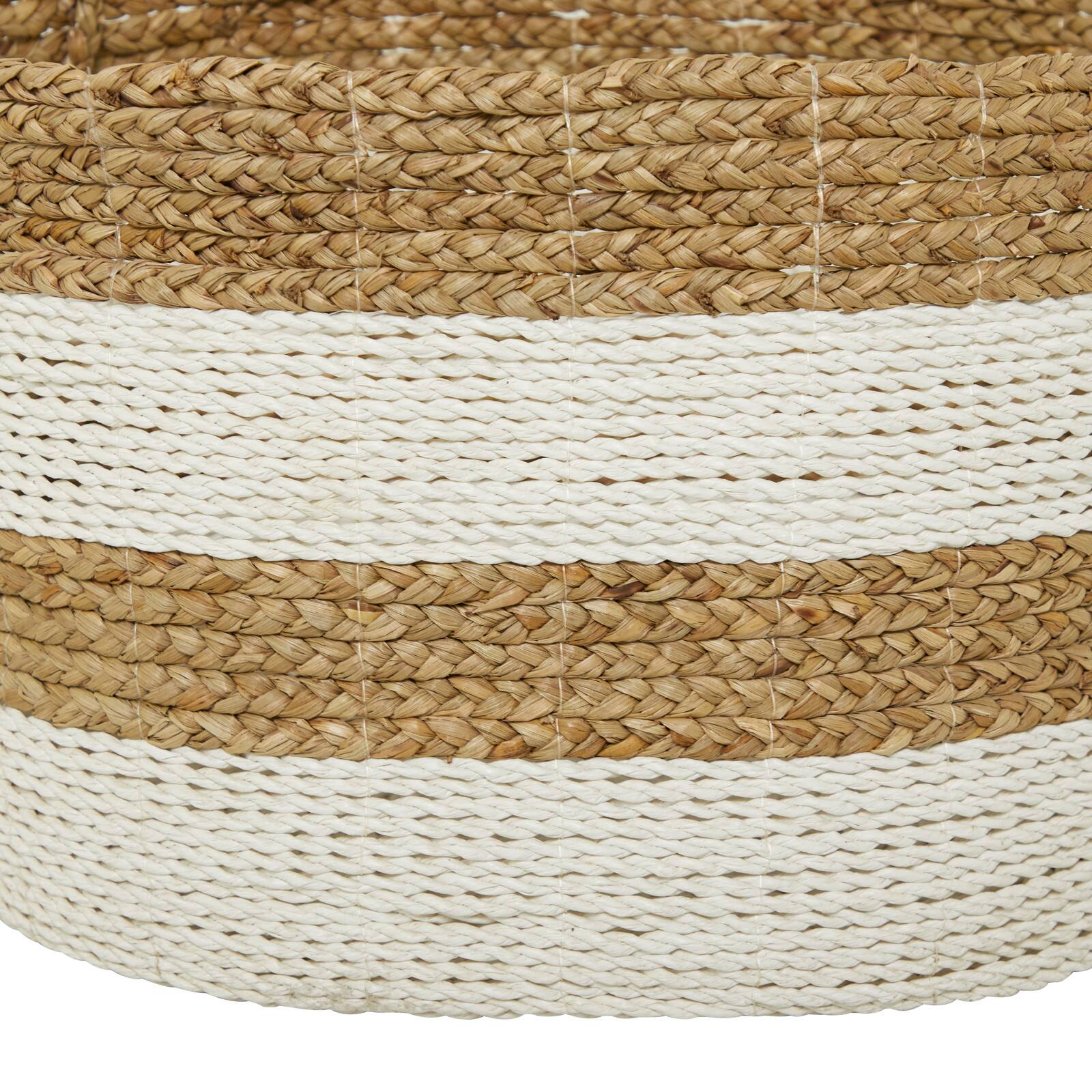 Brown Seagrass Bohemian Storage Baskets