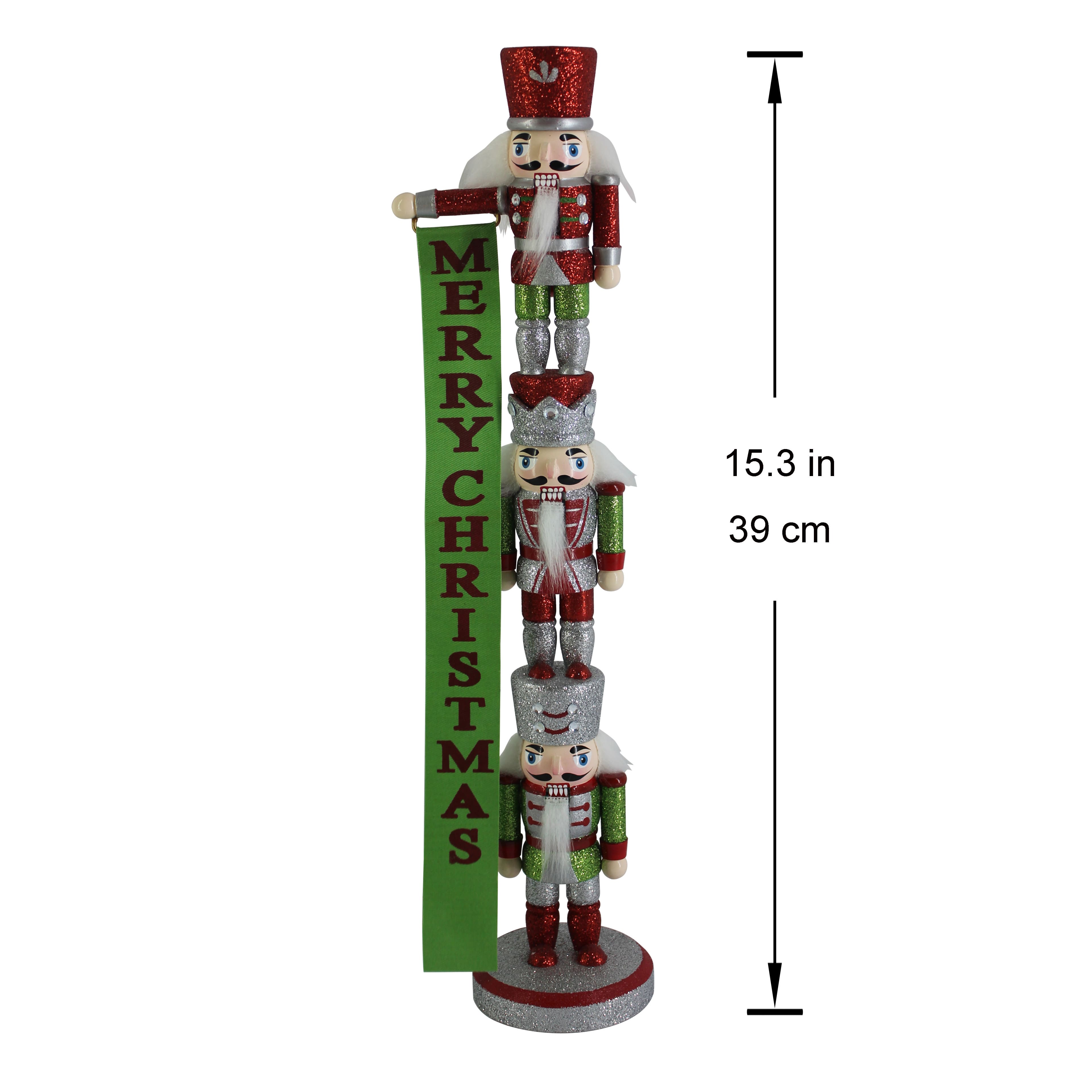 15" Stacked Nutcracker Trio by Ashland®