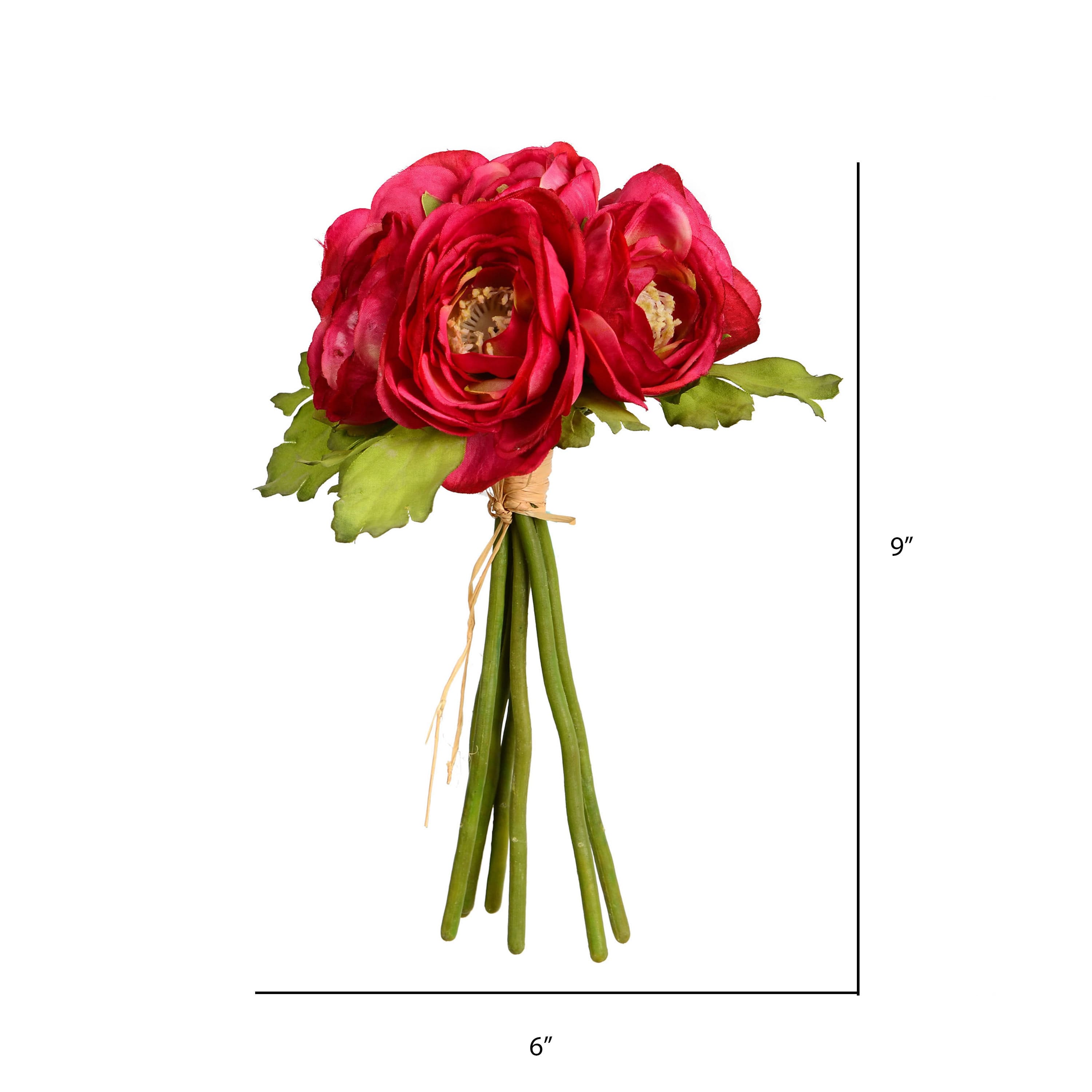 Mini Fuchsia Ranunculus Artificial Bundle