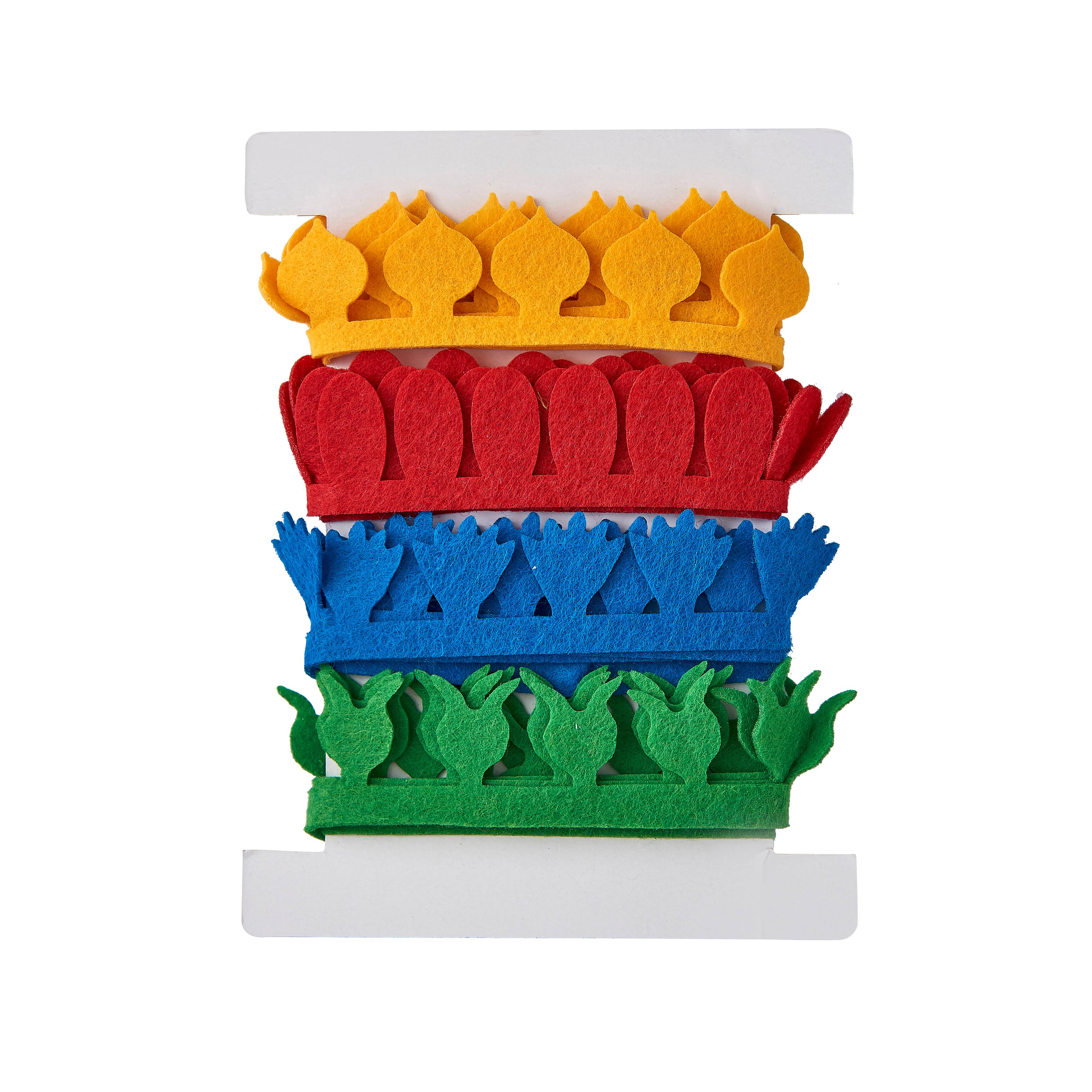 12 Pack: Felt Ribbon Flower Craft Kit by Creatology™