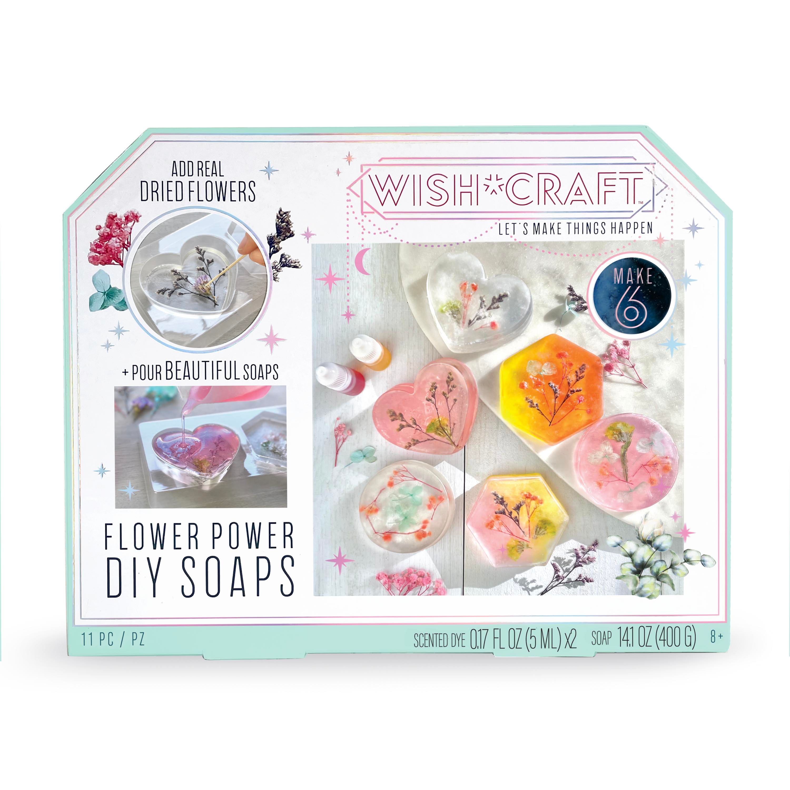 WishCraft Flower Power DIY Soap Activity Kit