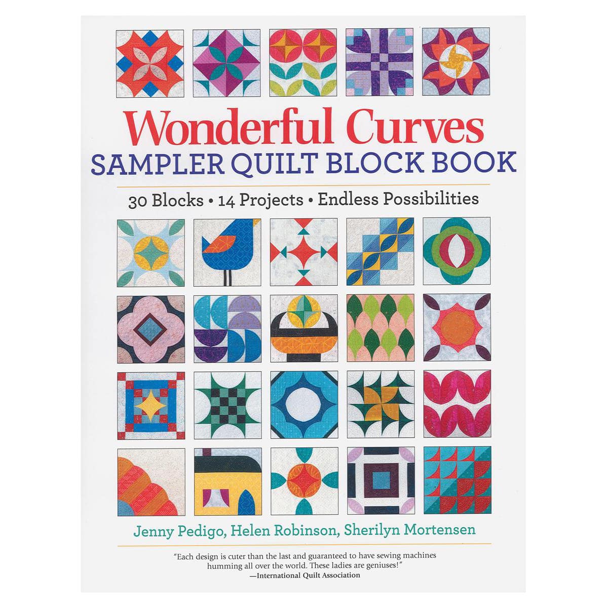 Landauer Wonderful Curves Quilt Block Book